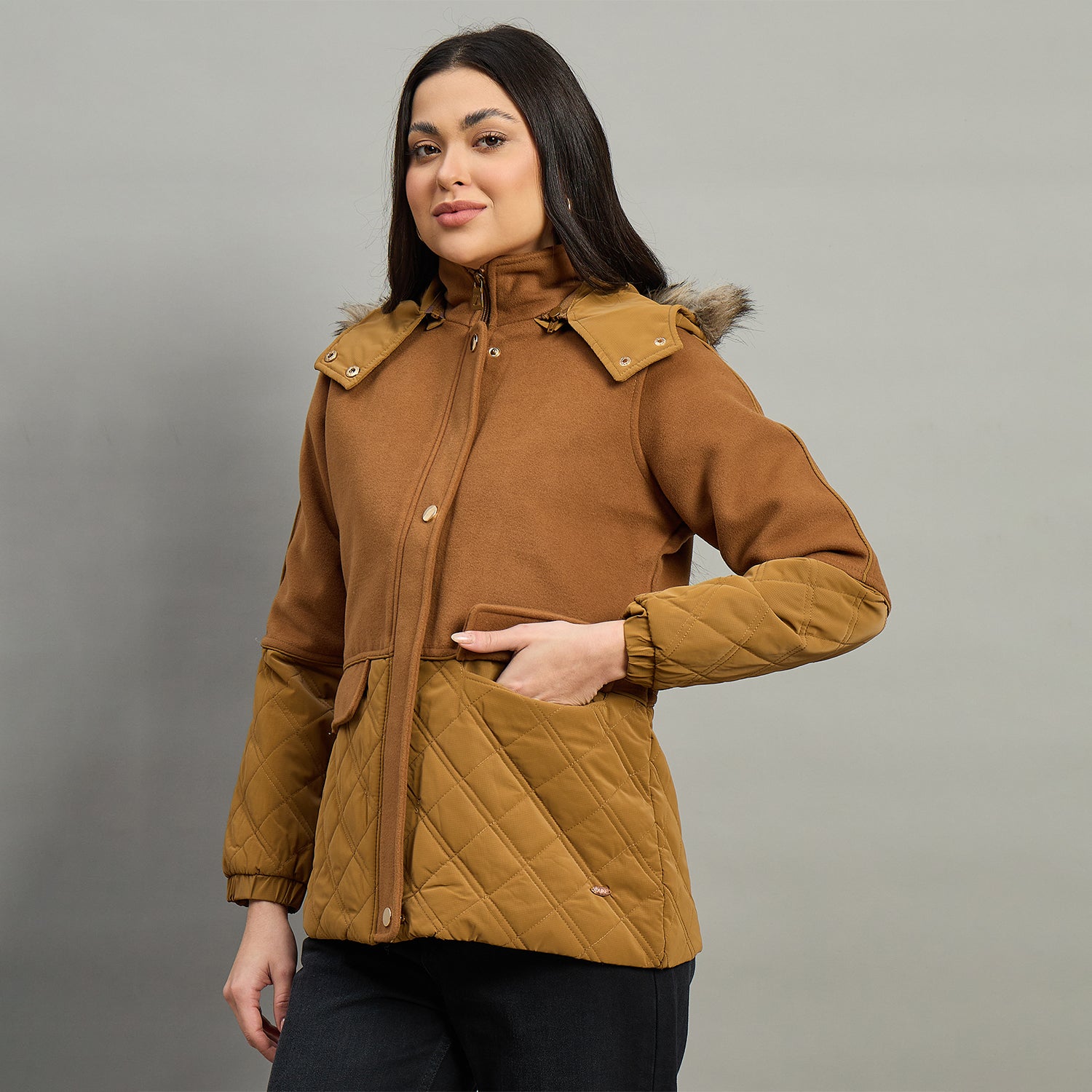 Duke Urban Women Short Style Full Sleeve Hooded Jacket (SDZ4139)