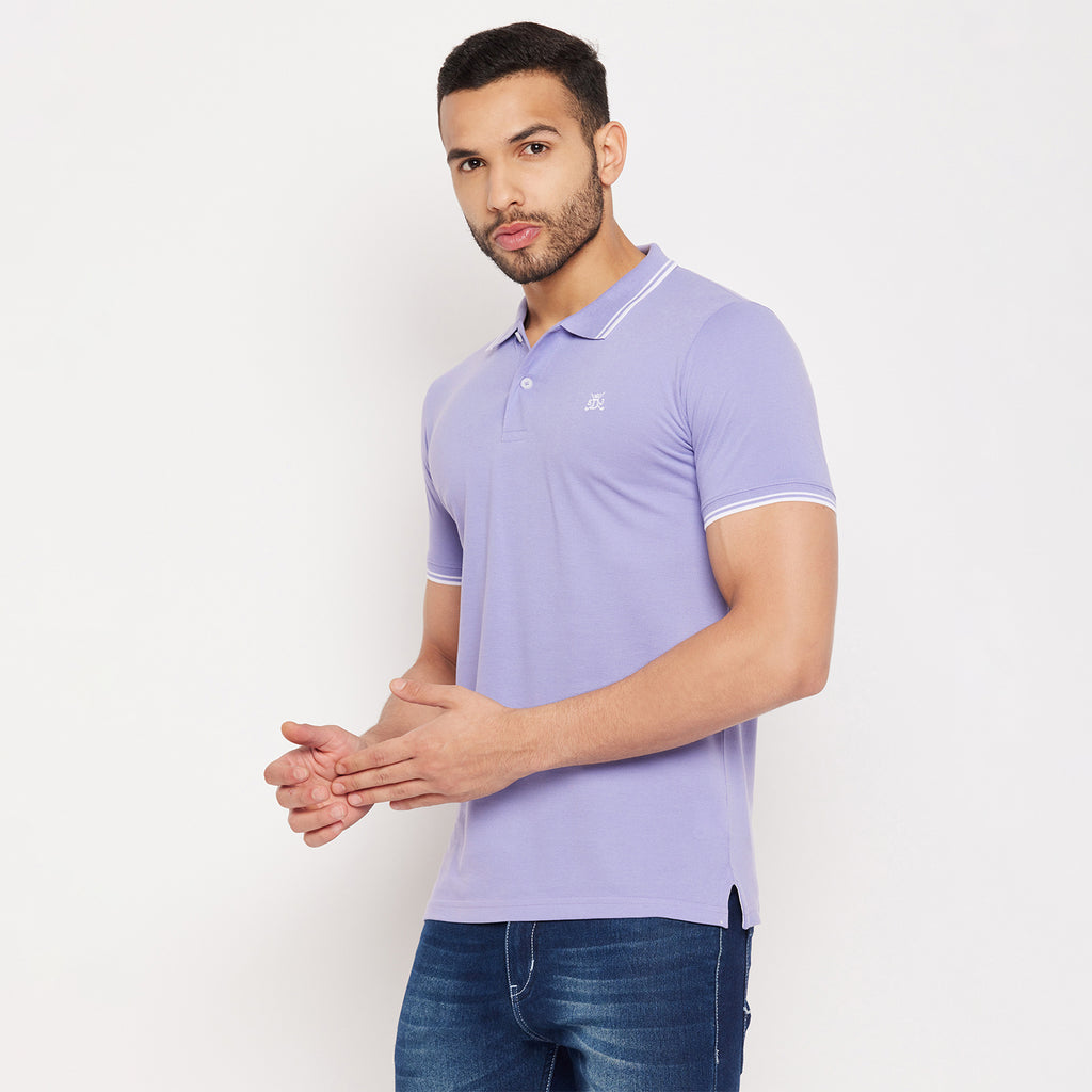 Duke Stardust Men Half Sleeve Polo Neck Cotton T-shirt (LF5890)
