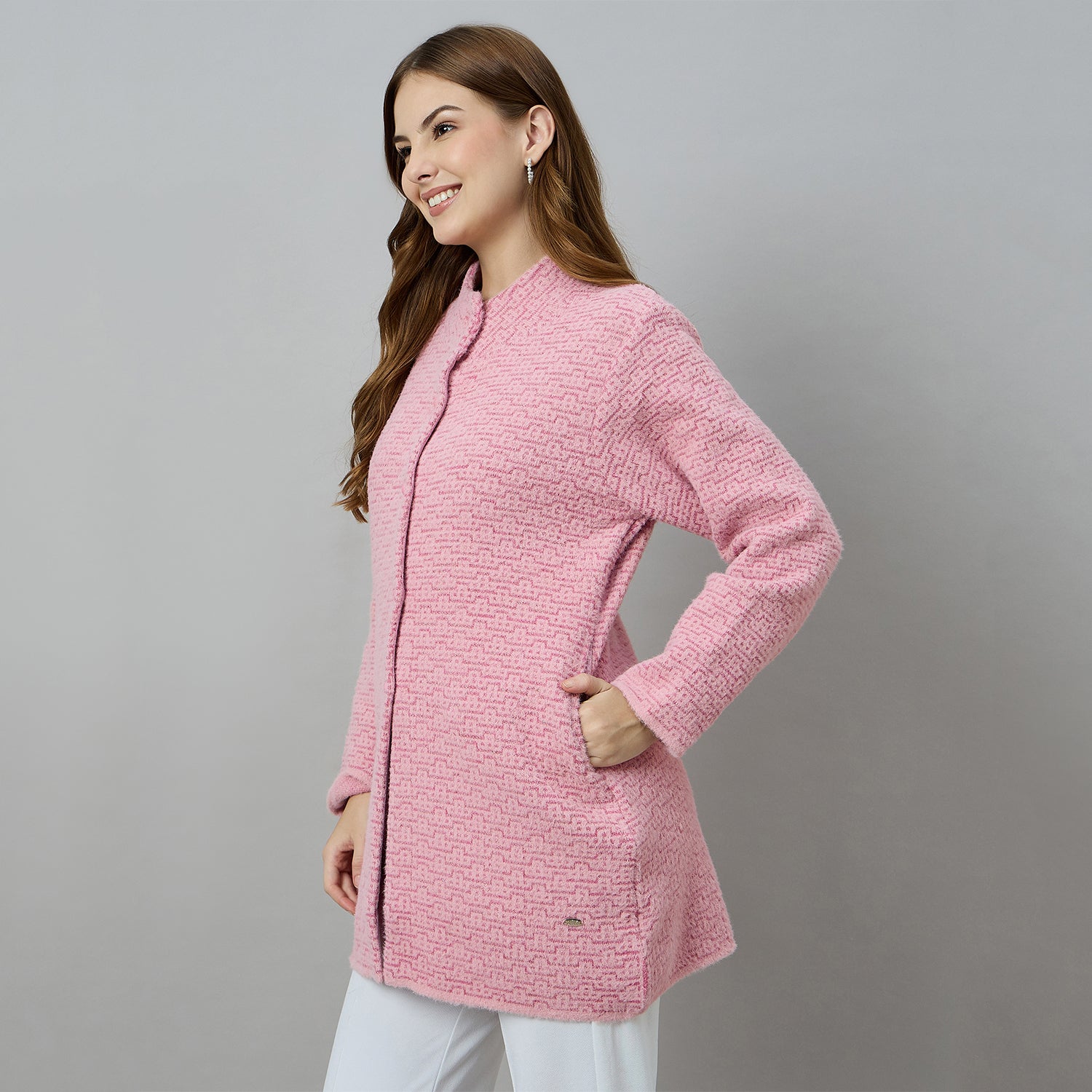 Duke Urban Women Long Coat Shortstyle Cardigan (ONSDS108)