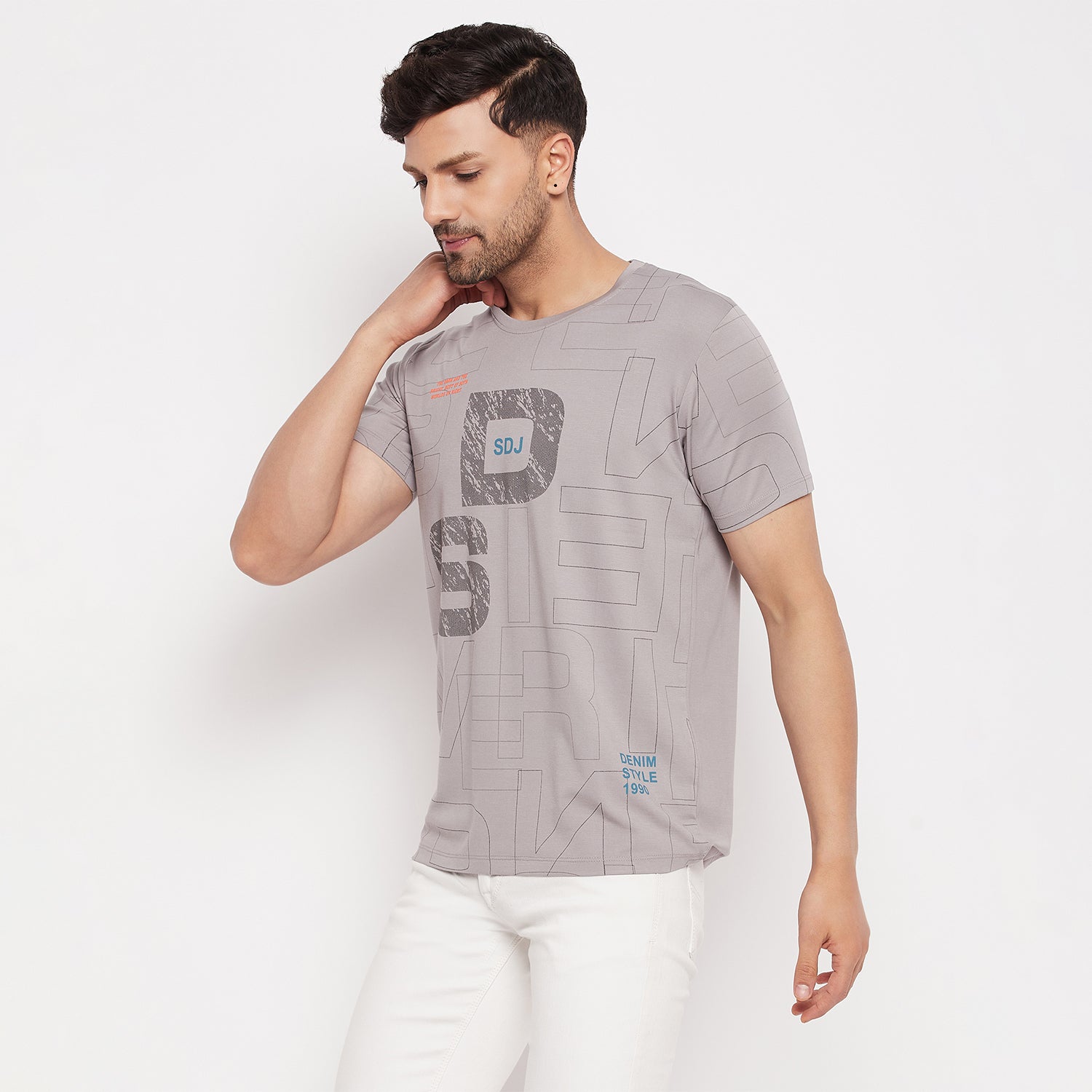 Duke Stardust Men Round Neck Half Sleeve Cotton T-shirt (LF5756)