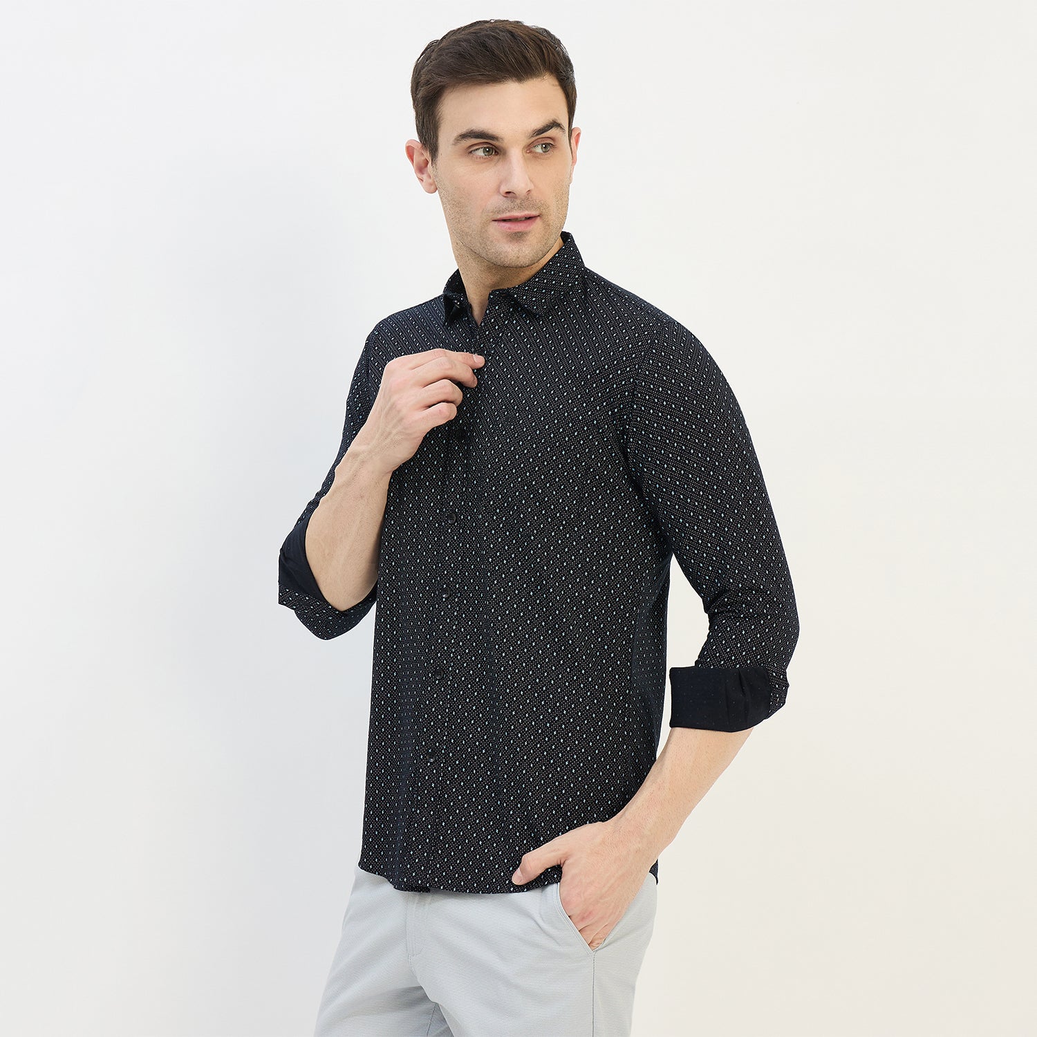 Duke Urban Men Full Sleeve Cotton Shirt (SDO8PRBA)