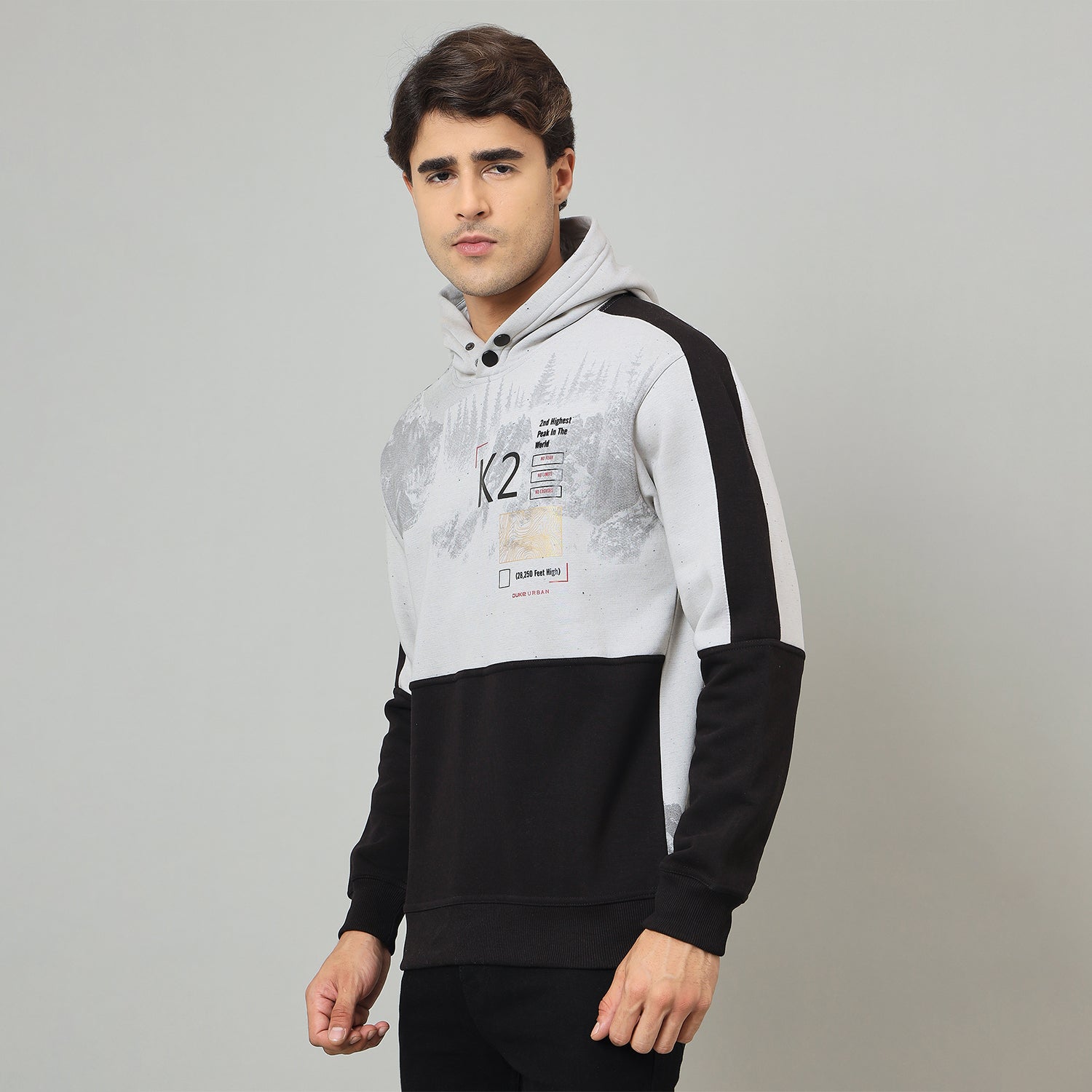 Duke Urban Men Hooded Regular Sweatshirt (LF6354)