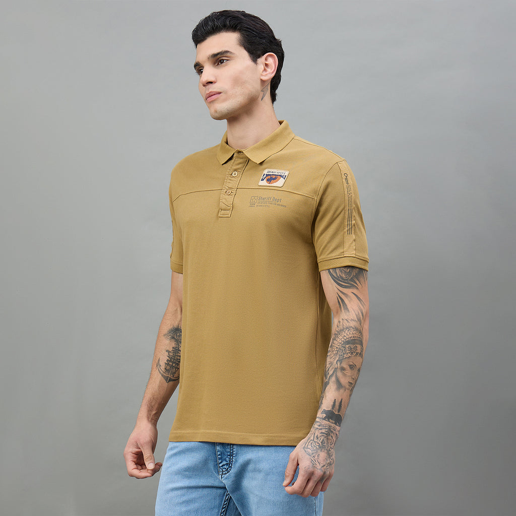 Duke Urban Men Half Sleeve Printed Slim fit Polo T-Shirt (LF7679)