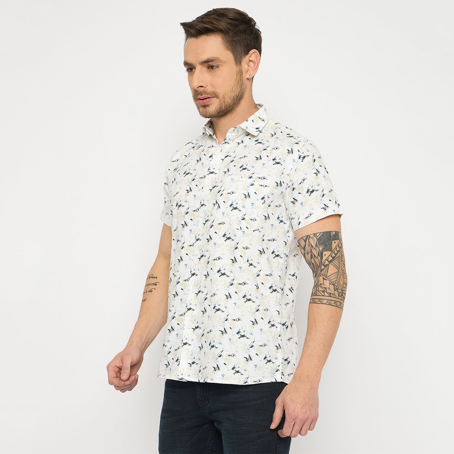 Duke Urban Men Half Sleeve Cotton Shirt (SDO4PRM)