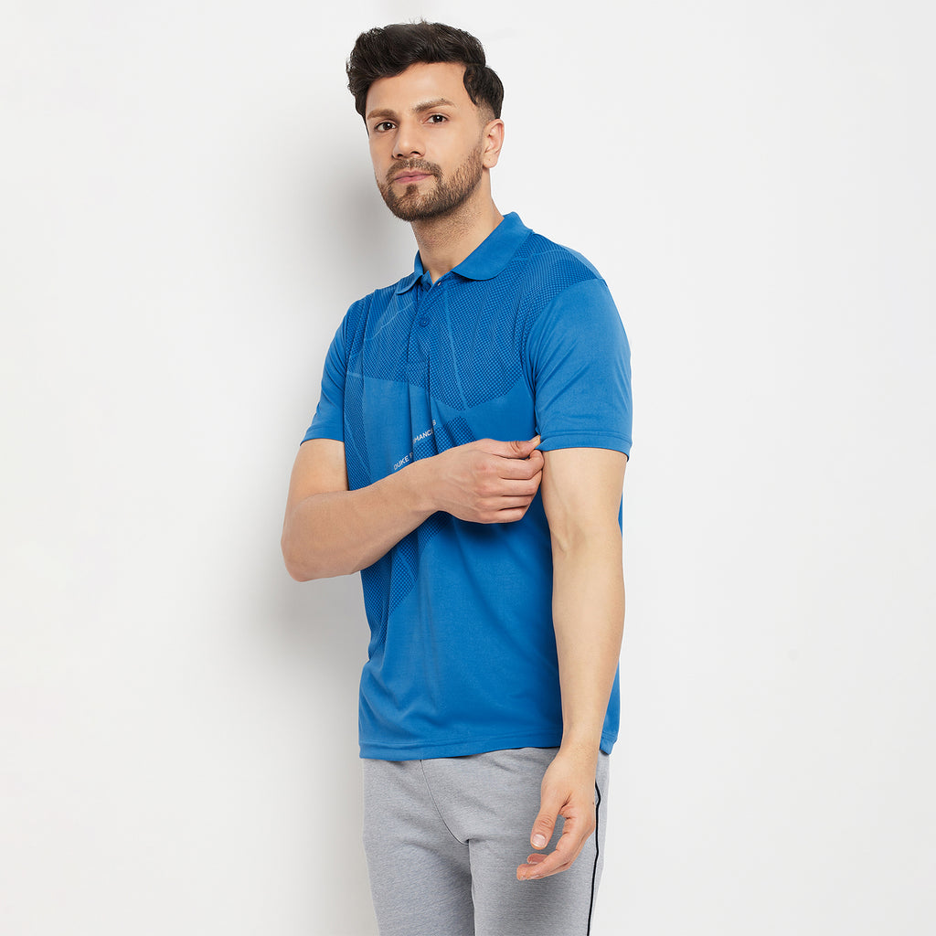 Duke Stardust Men Half Sleeve Polo Neck Cotton T-shirt (GD1213)