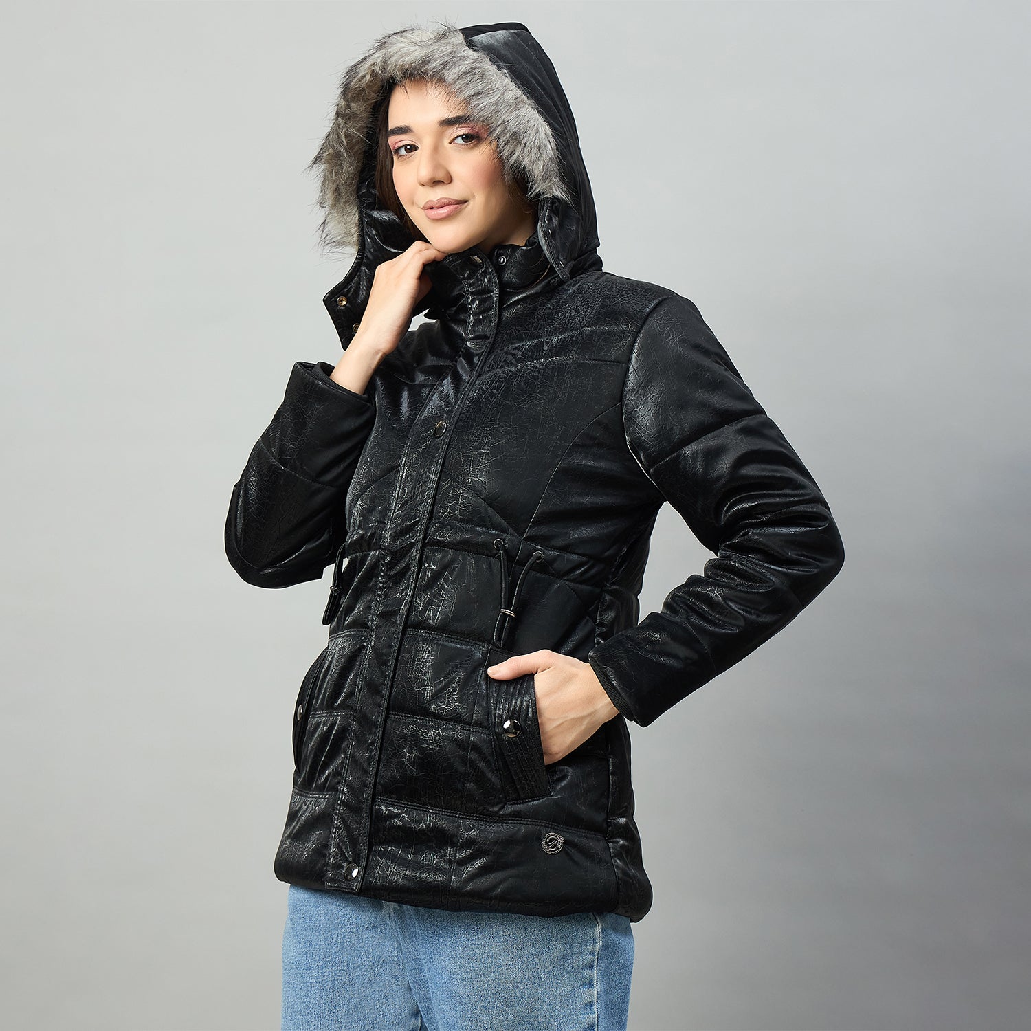 Duke Urban Women Short Style Long Length Jacket (SDZ4275)