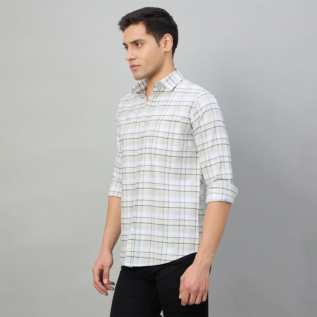 Duke Men Slim Fit Full Sleeve Oxford Cotton Shirt (SDO5CKDB)