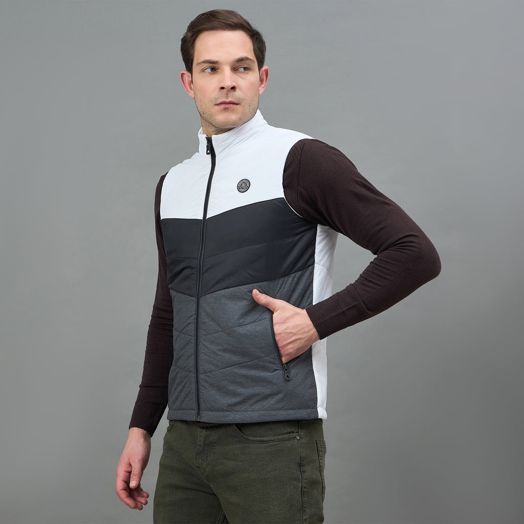 Duke Urban Men Sleeveless High Neck Bomber Jacket (SDZ2252)