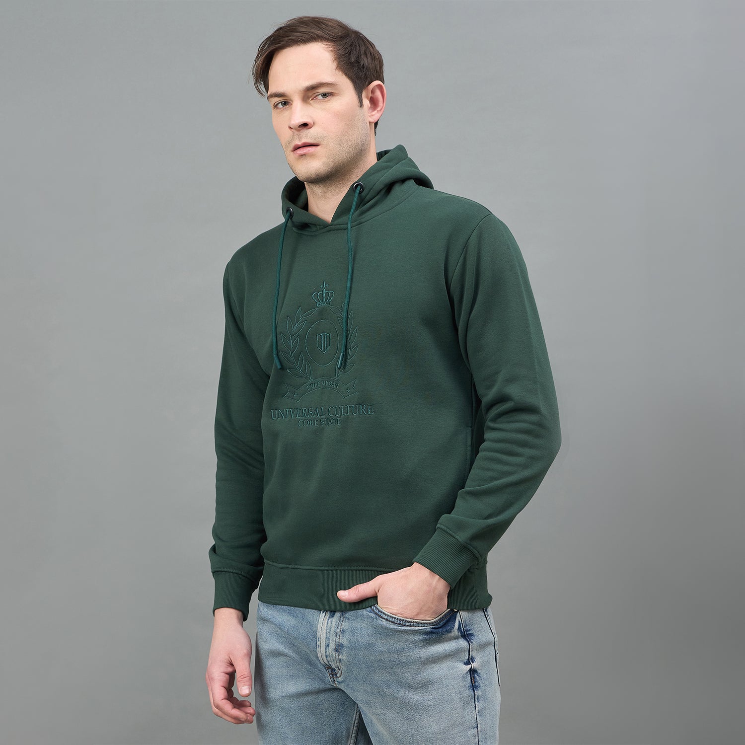 Duke Urban Men Hooded Regular Sweatshirt (LF6440)