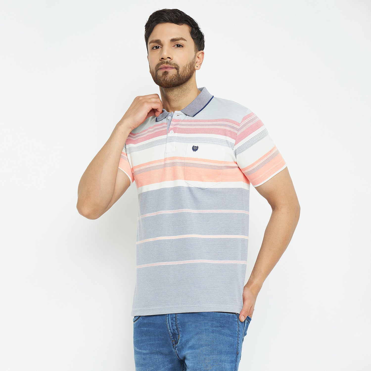 Duke Stardust Men Half Sleeve Cotton T-shirt (LF7076)