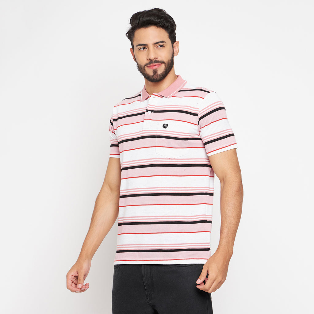 Duke Stardust Men Polo Neck Half Sleeve Cotton T-shirt (LF7047)