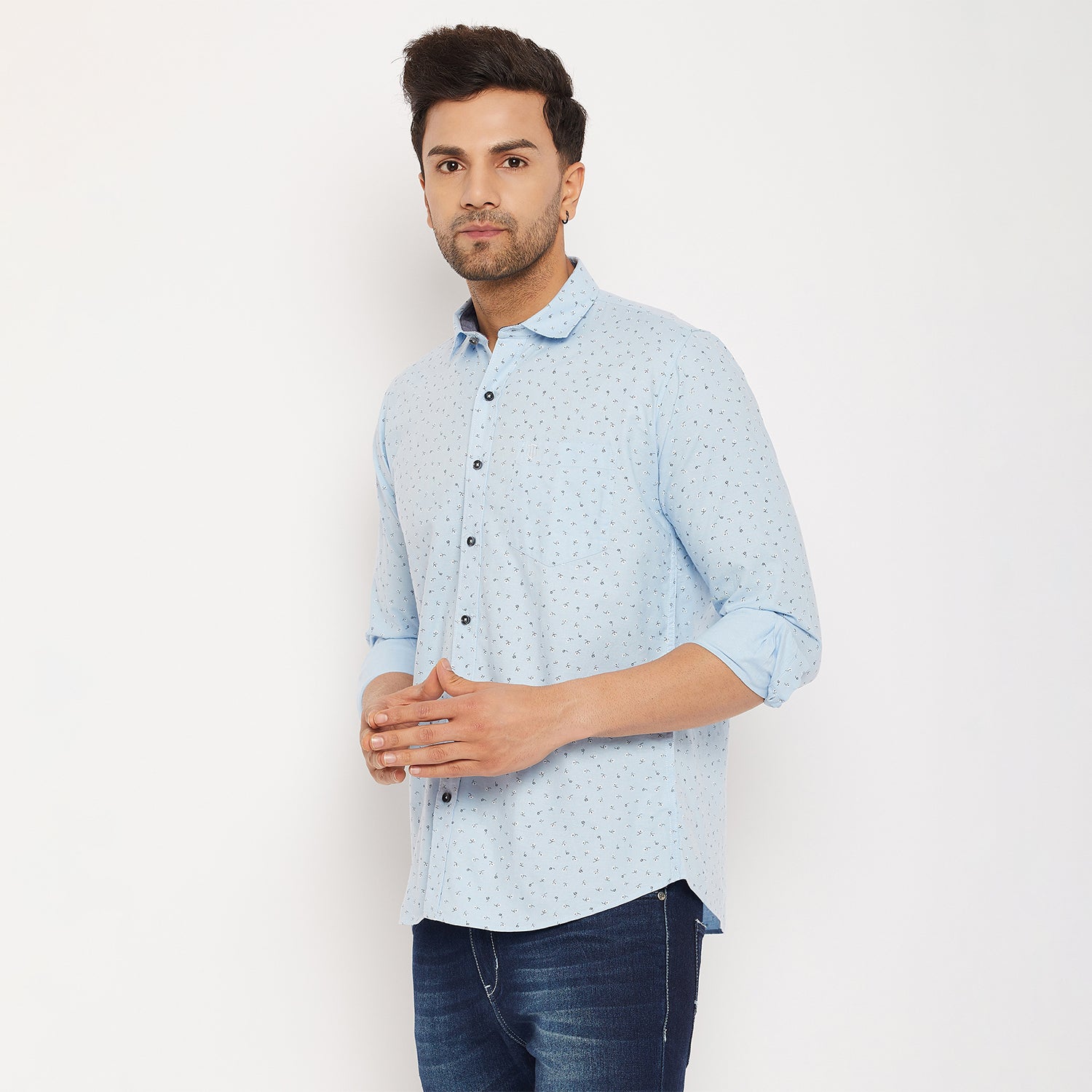 Duke Men Stardust Cotton Full Sleeve Shirt (SDO8PRO)