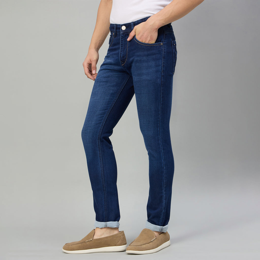 Duke Men Narrow Fit Stretchable Jeans (SDD9215N)