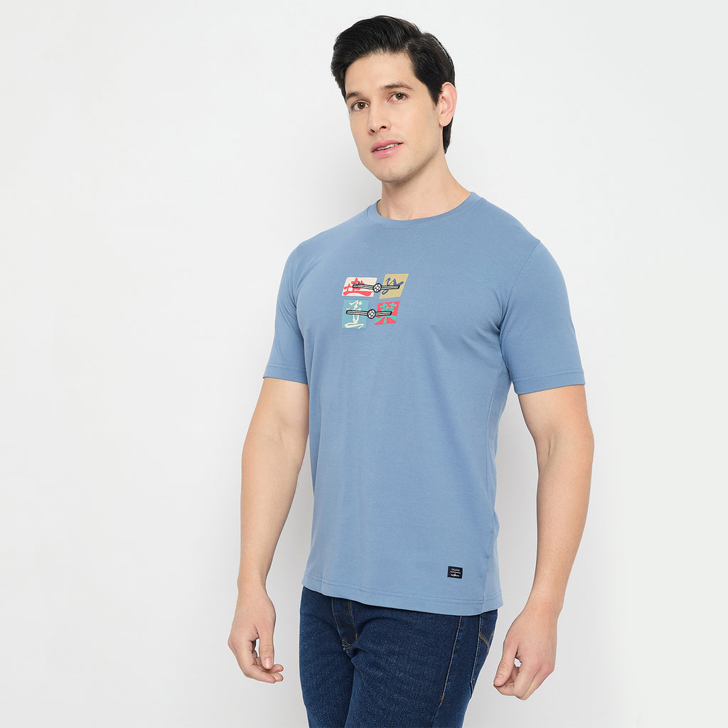 Duke Urban Men Half Sleeve Cotton Round Neck Tshirt (LF7545)