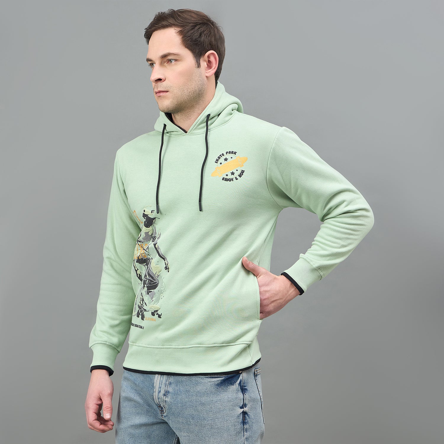 Duke Urban Men Full Sleeve Hooded Sweatshirt (MLF6391)