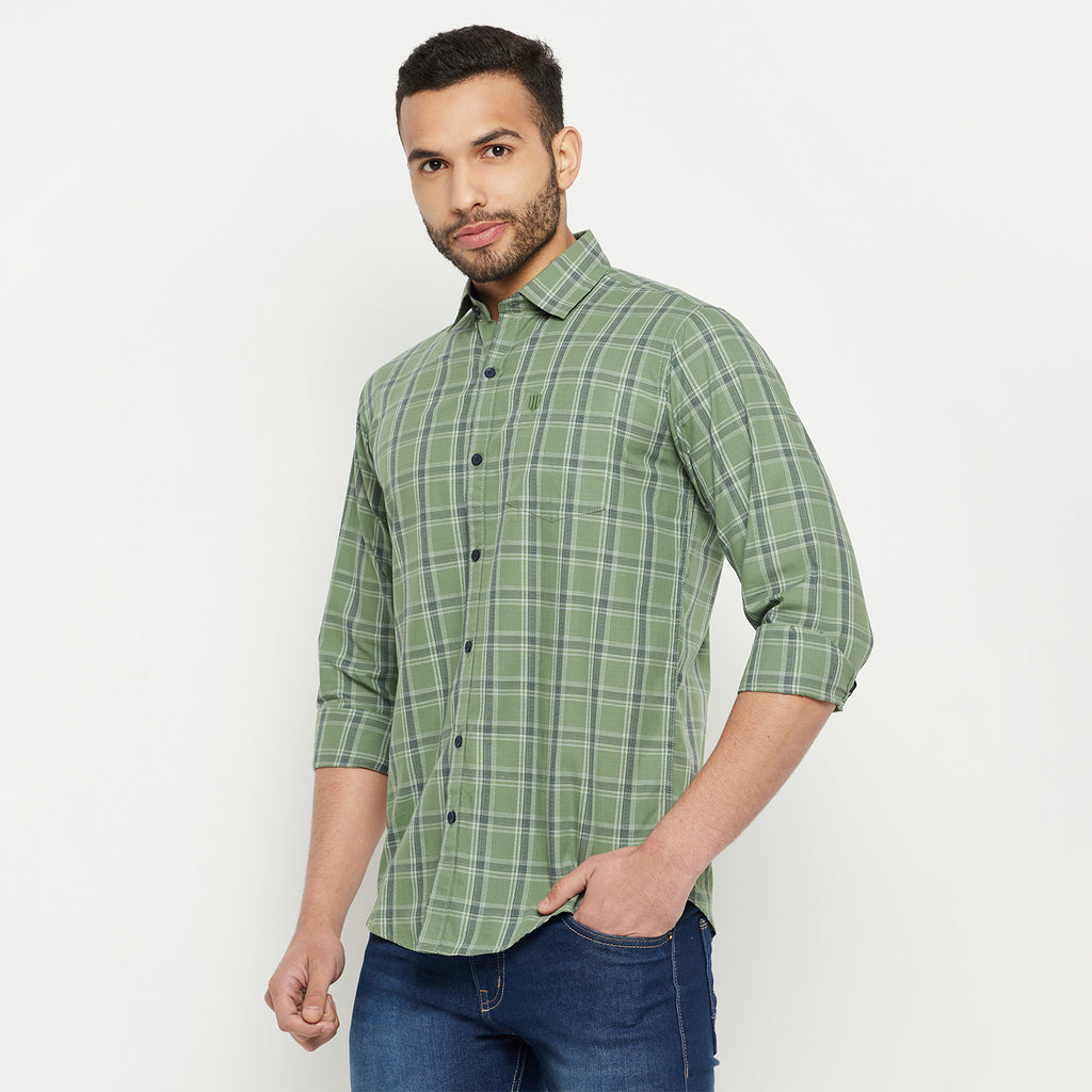 Duke Men Stardust Cotton Full Sleeve Shirt (SDO5KCK)