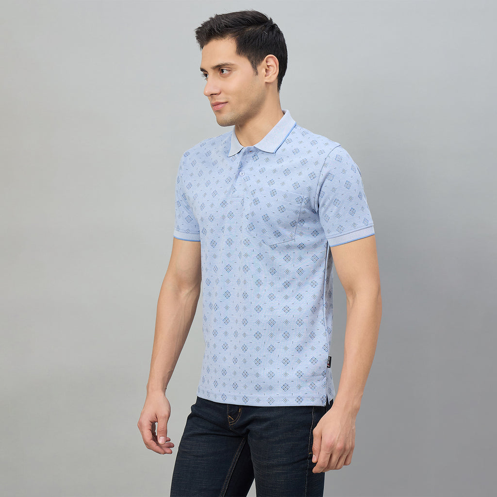 Duke Men Half Sleeve Cotton Regualr Fit Casual T-shirt (LF7995)