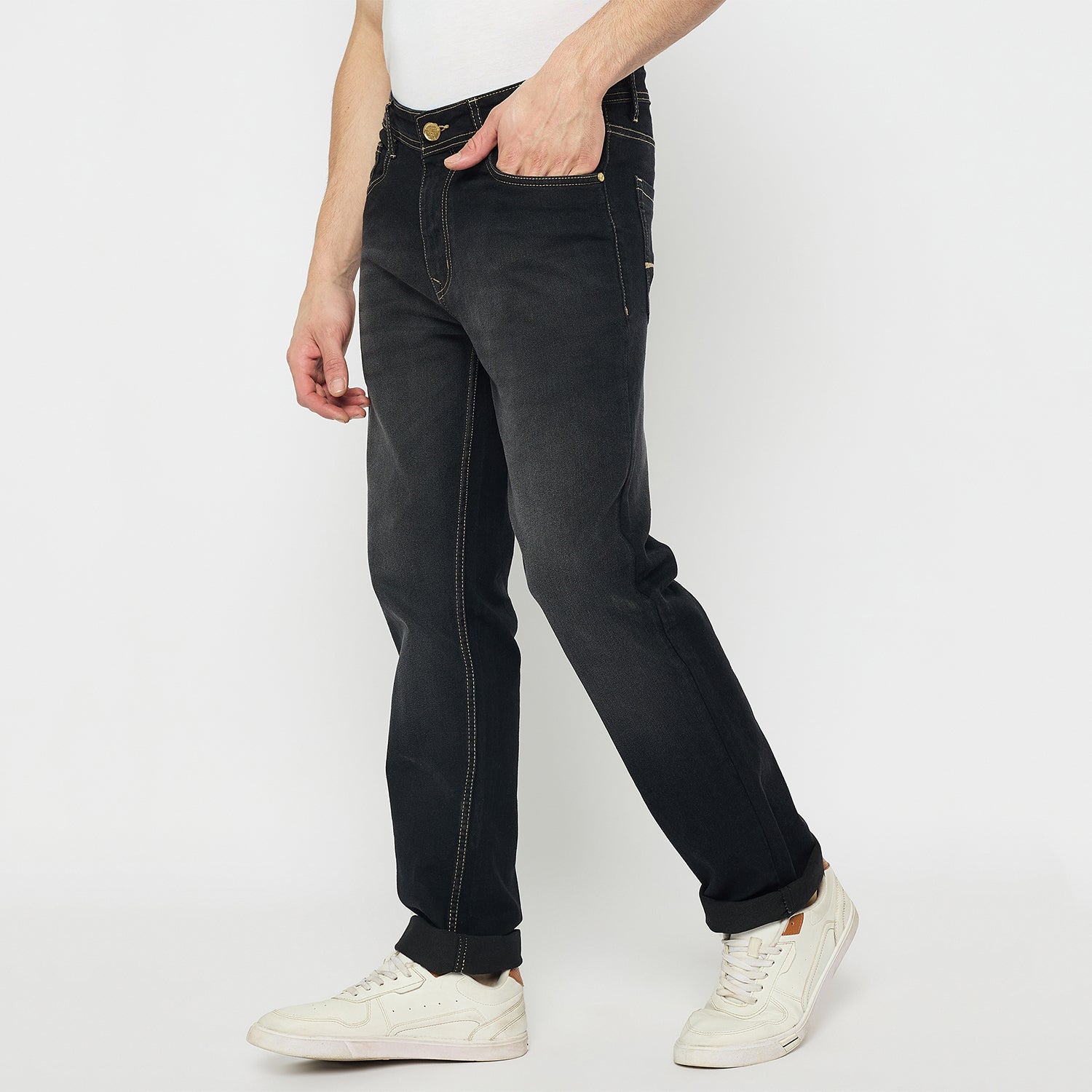 Duke Urban Men Comfort Fit Stretchable Jeans (SDD5900C)
