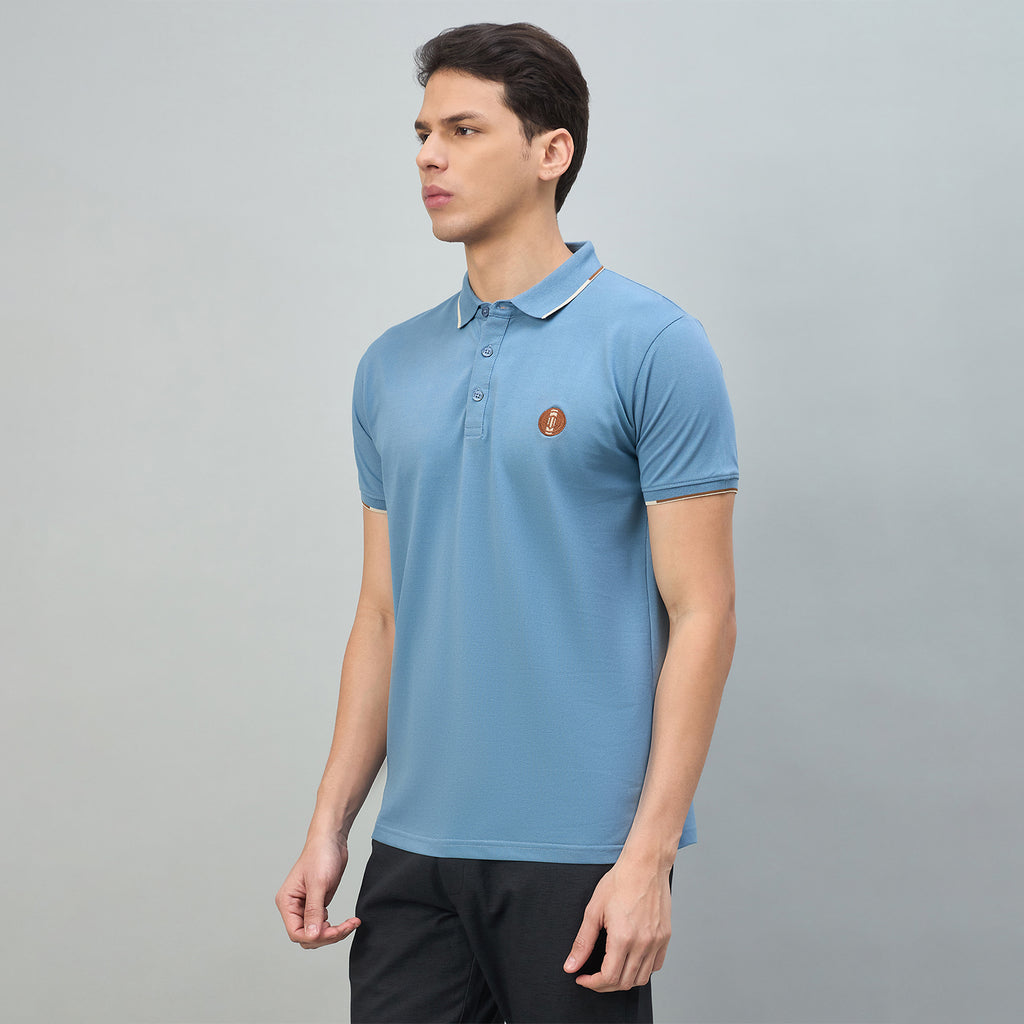 Duke Urban Men Solid Half Sleeve Slim fit Polo Tshirt (LF7554)