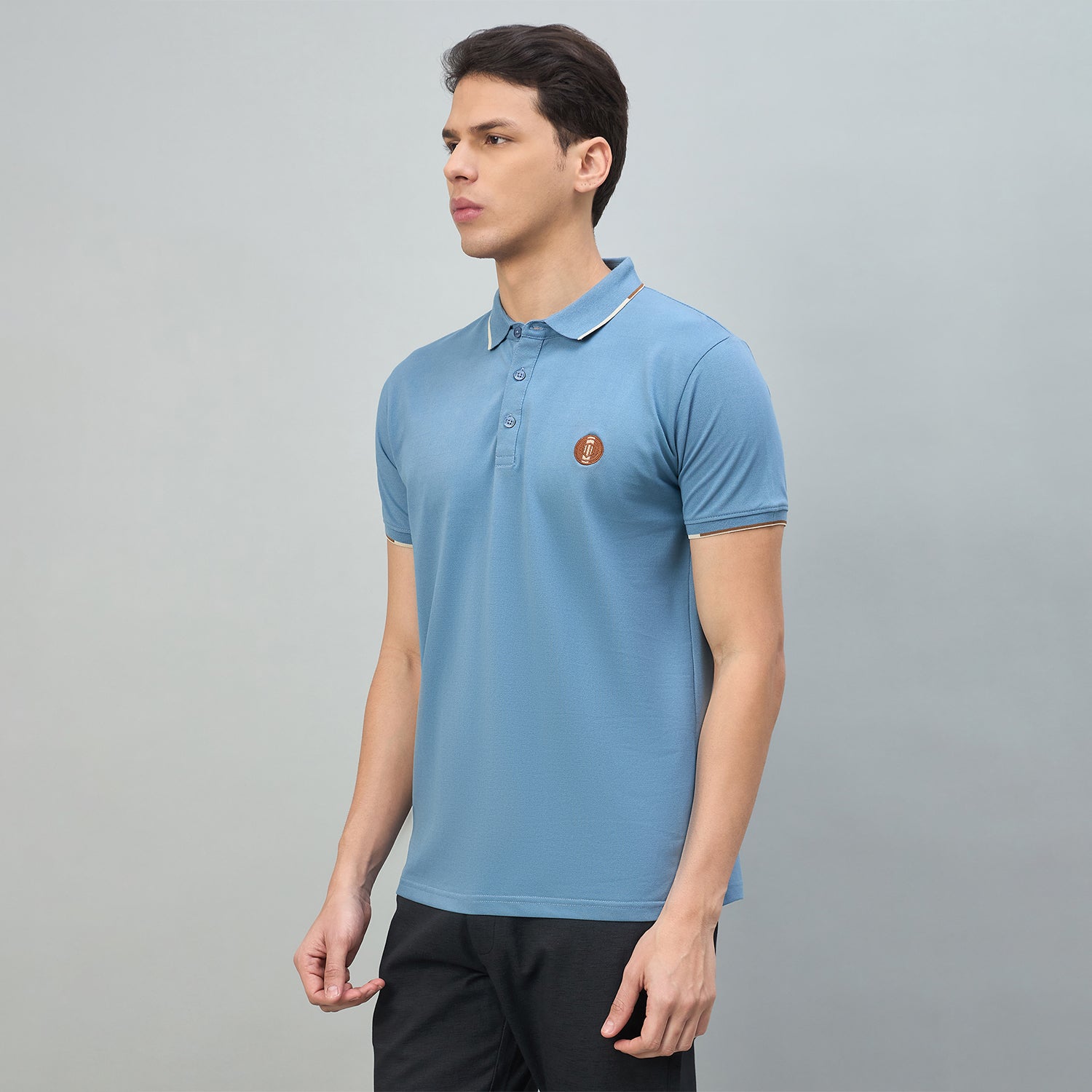 Duke Urban Men Solid Half Sleeve Slim fit Polo Tshirt (LF7554)