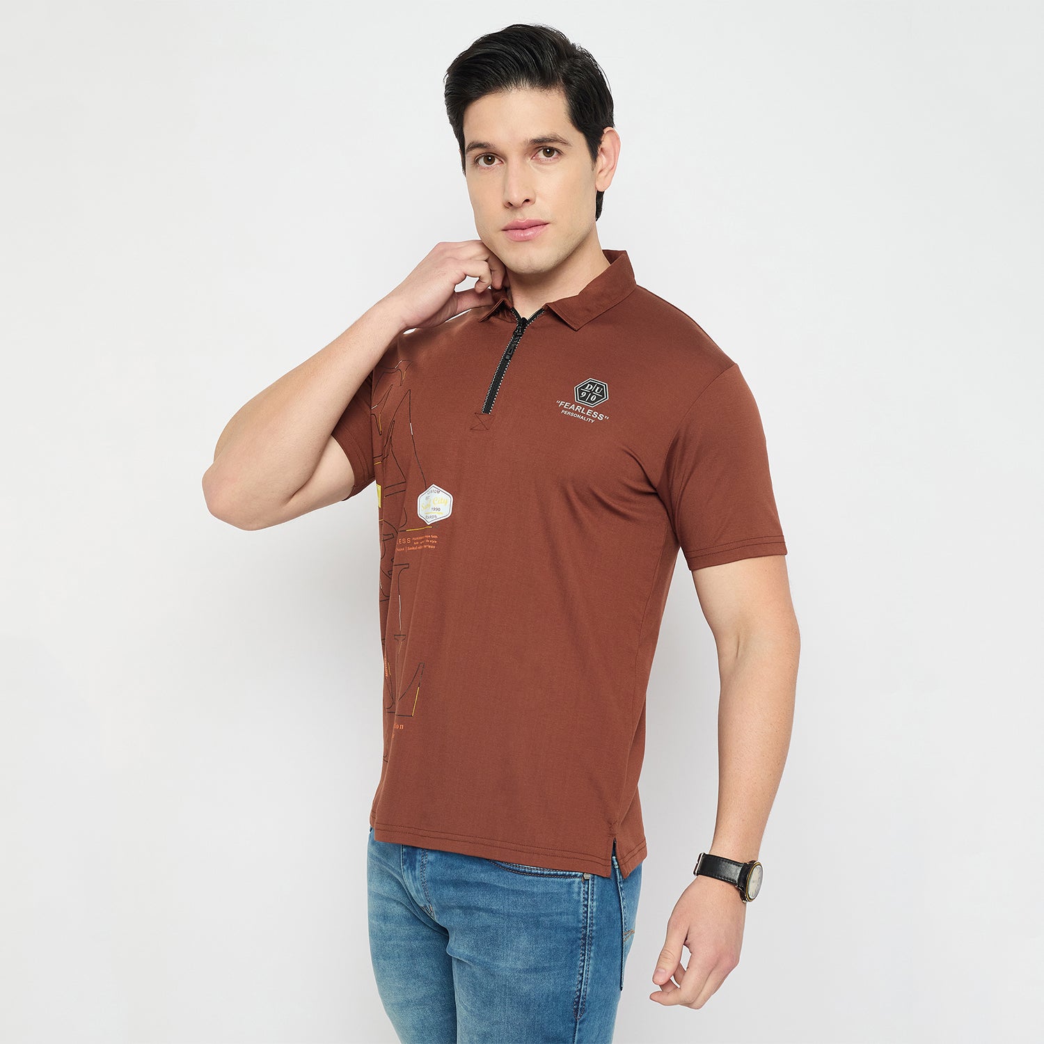 Duke Urban Men Half Sleeve Cotton Polo Tshirt(LF7174)