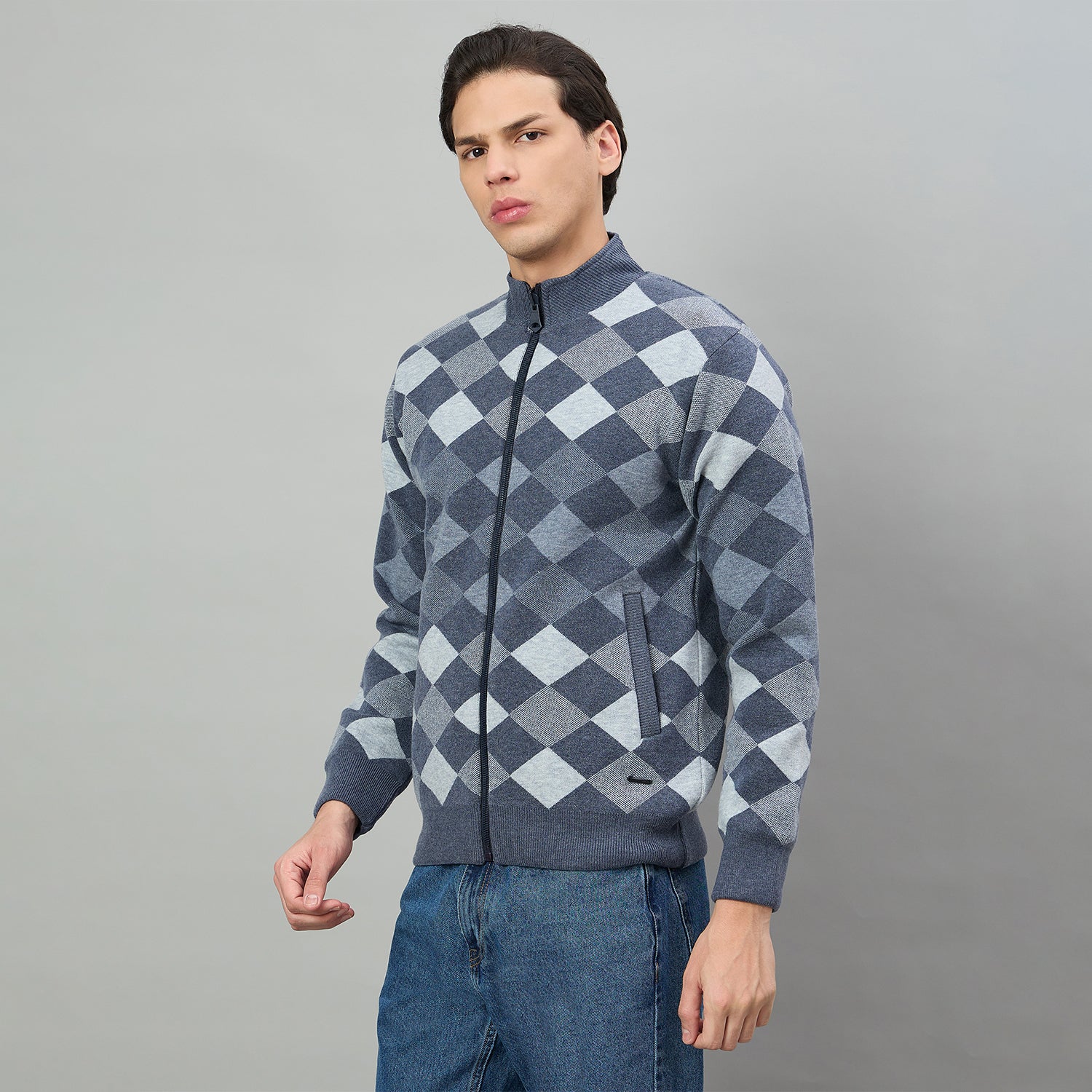 Duke Urban Men Reversible Full Sleeve Sweater (SDS2414)