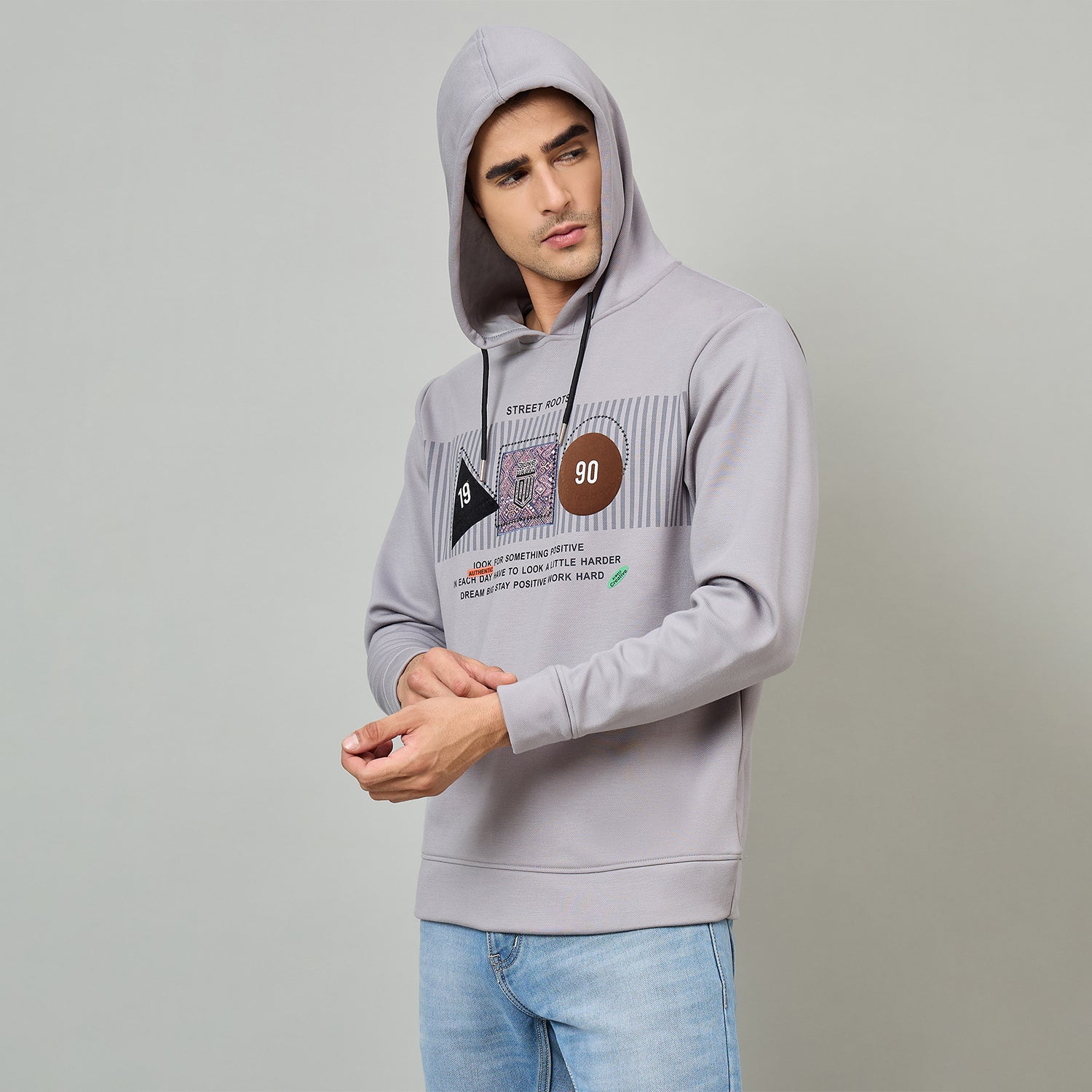 Duke Urban Men Hooded Regular Sweatshirt (LF6443)