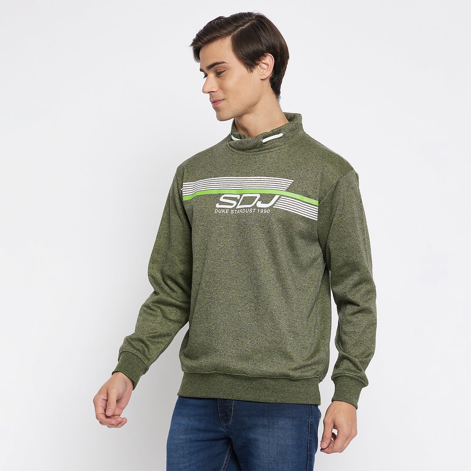 Duke Urban Men Cowl Neck Sweatshirt (LF3813)