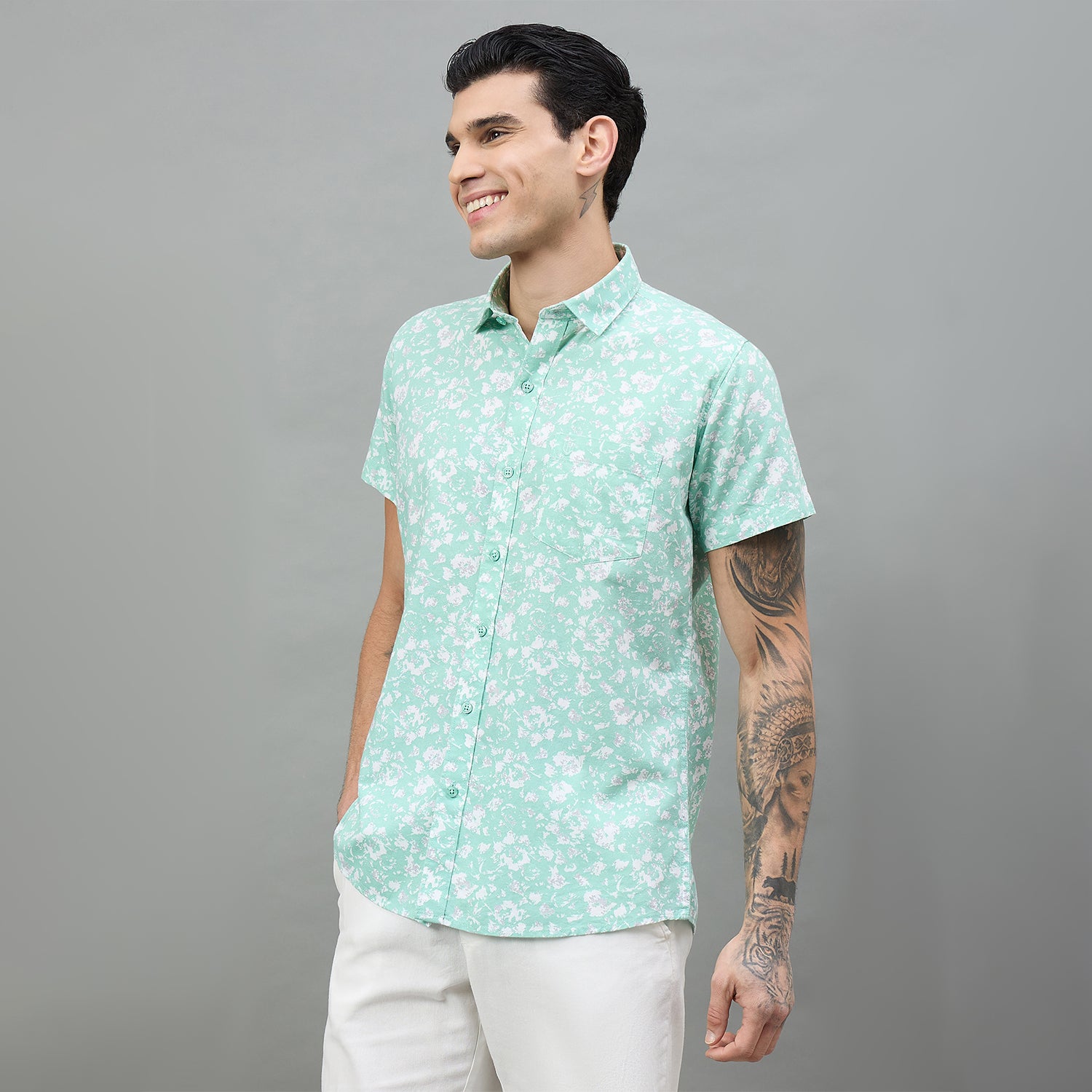 Duke Urban Men Short Style Casual Half Sleeve Shirt (SDO4PRAK)