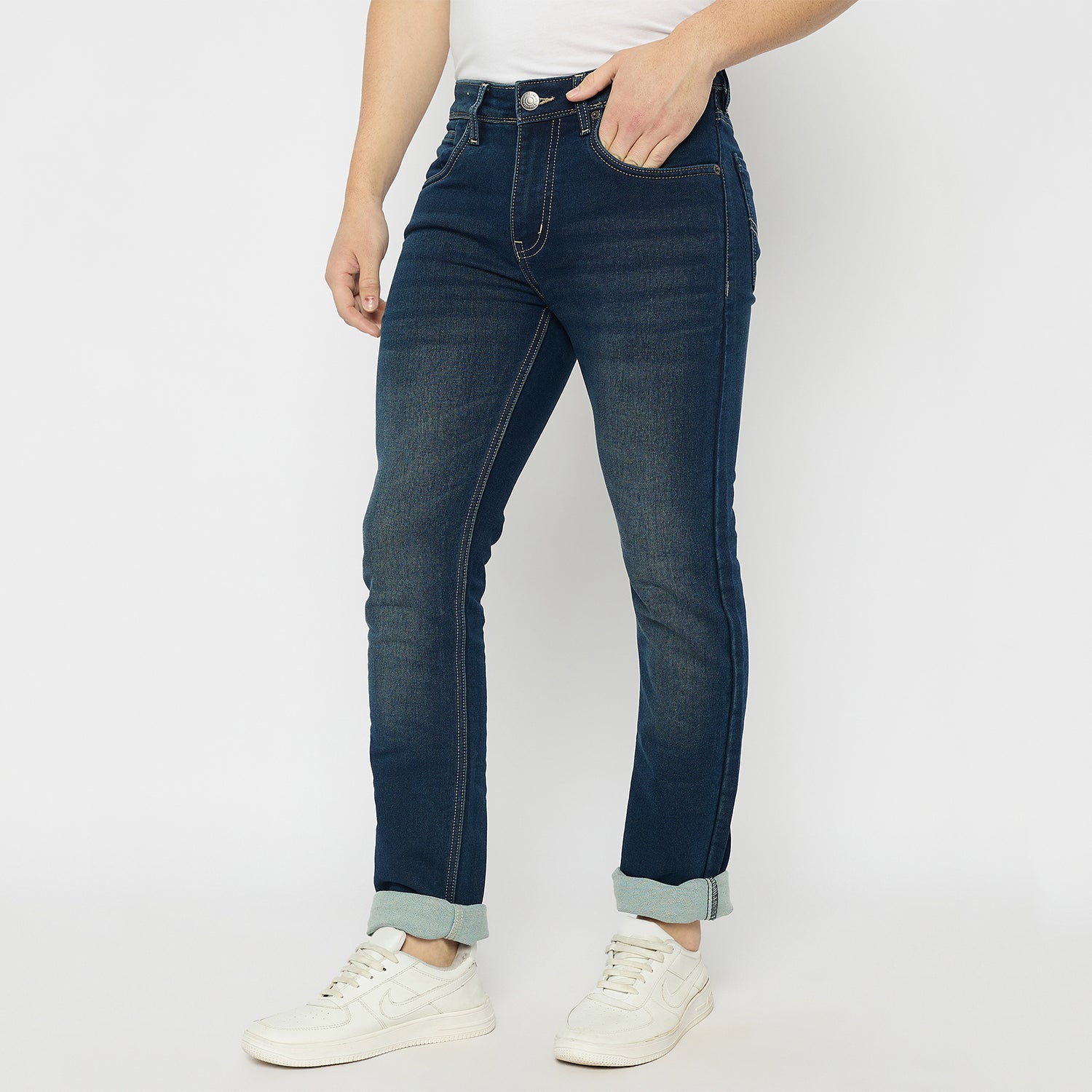 Duke Urban Men Narrow Bottom Stretchable Jeans (SDD5905N)