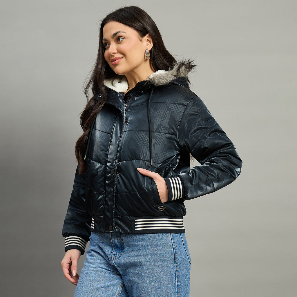 Duke Urban Women Full Sleeve Hooded Jacket (SDZ4089N)