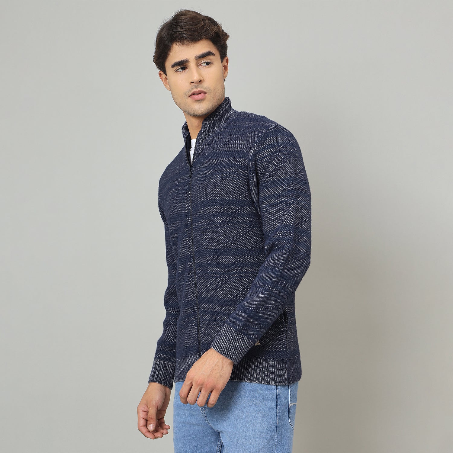 Duke Urban Men Stylish full sleeve zipper sweater (SDS2219)