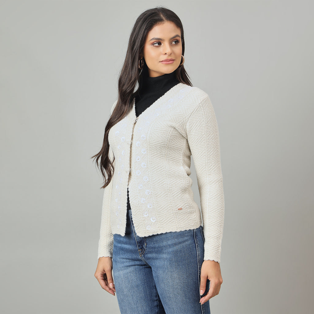 Duke Urban Women Front Open Regular Sweater (SDS1282)