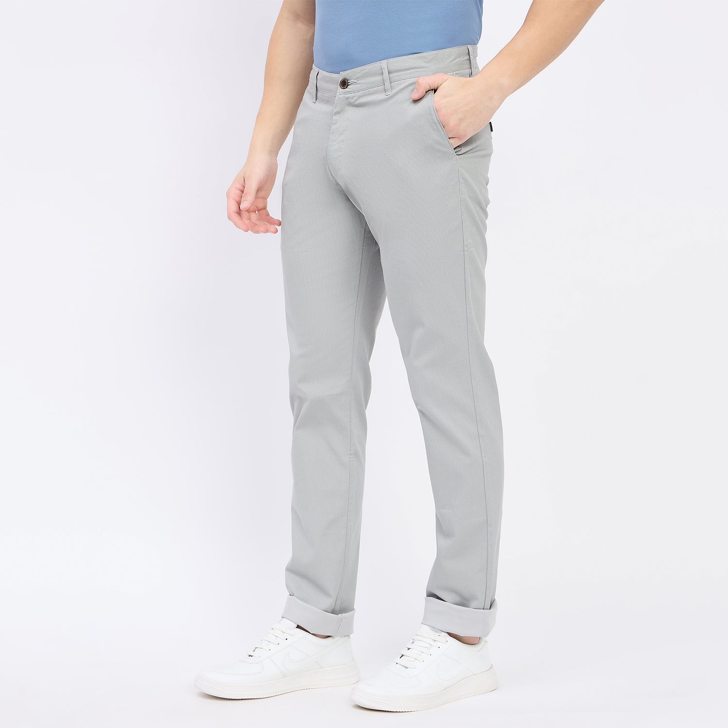 Duke Urban Men Flatfront Narrowfit Chinos Trousers (SDT4593)