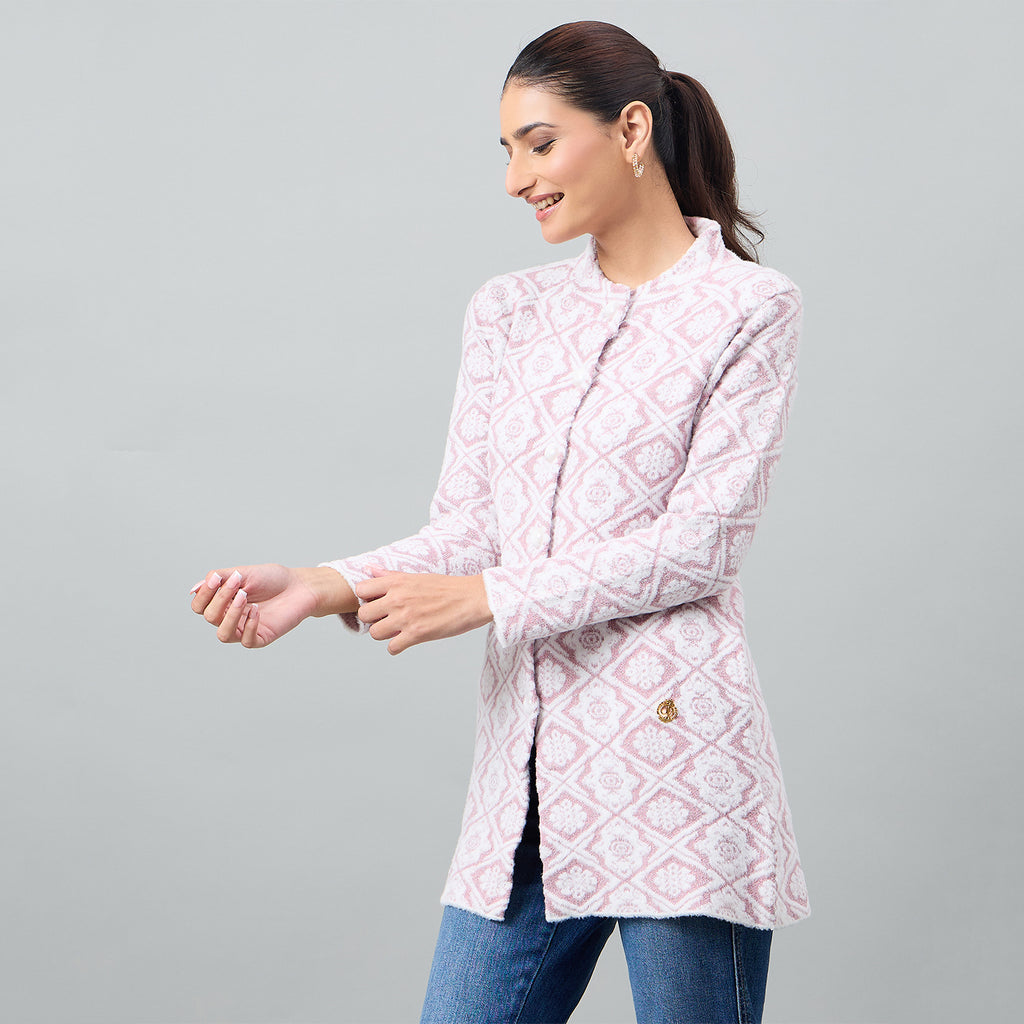 Duke Urban Women Full Sleeve Front Open Regular Cardigan (SDS1368)