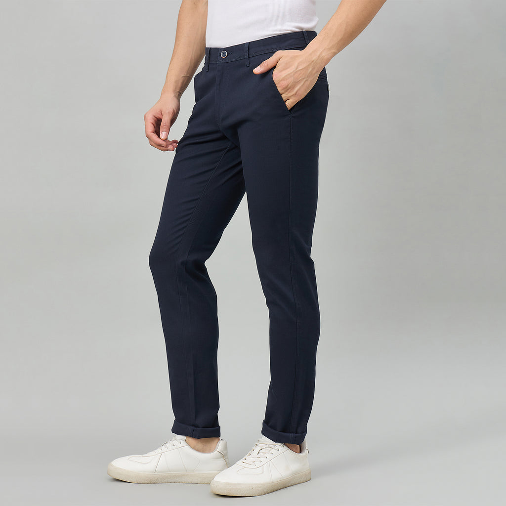 Duke Men Flatfront Narrow fit Casual Chinos Trouser (SDT4703)