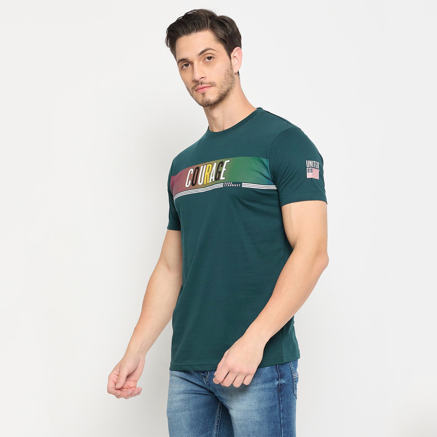 Duke Urban Men Half Sleeve Cotton T-shirt (LF7055)