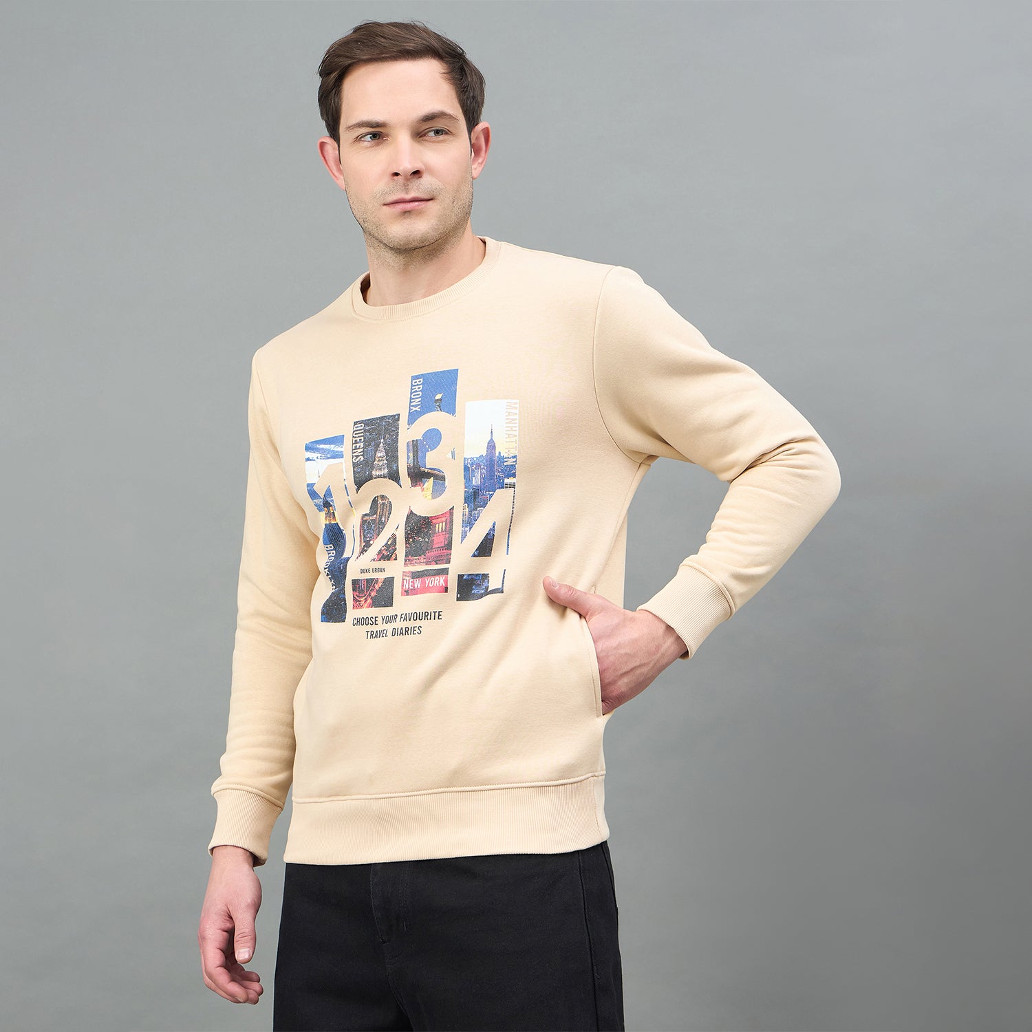 Duke Urban Men Round Neck Full Sleeve Sweatshirt (MLF6342)