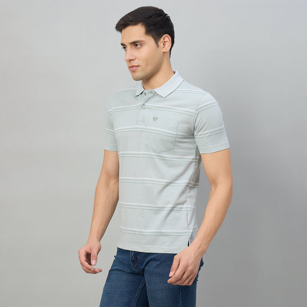 Duke Men Half Sleeve Cotton Regular Fit Casual T-shirt (LF7985)