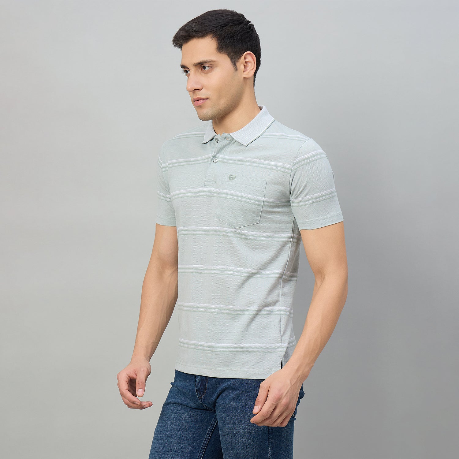 Duke Men Half Sleeve Cotton Regular Fit Casual T-shirt (LF7985)