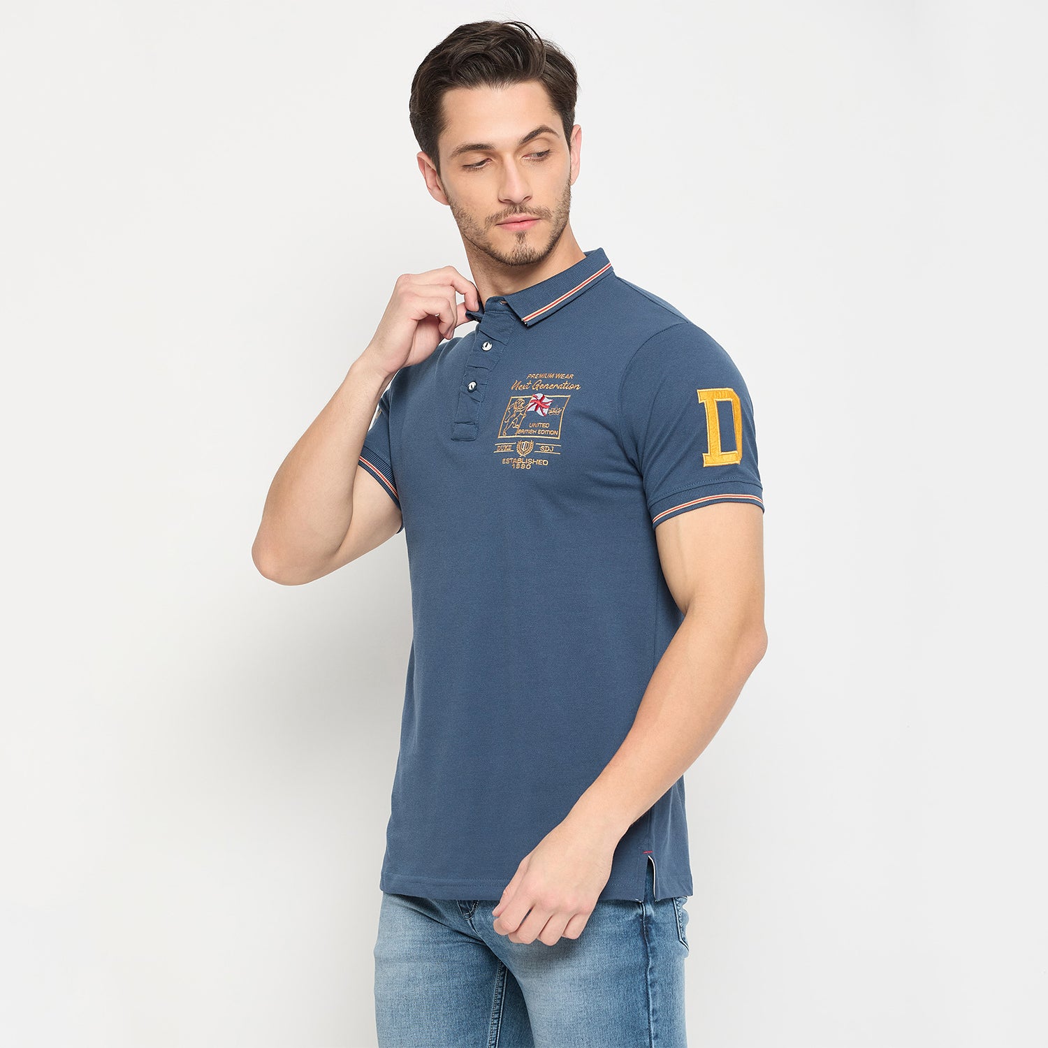 Duke Strardust Men Half Sleeve Cotton T-shirt (LF7043)