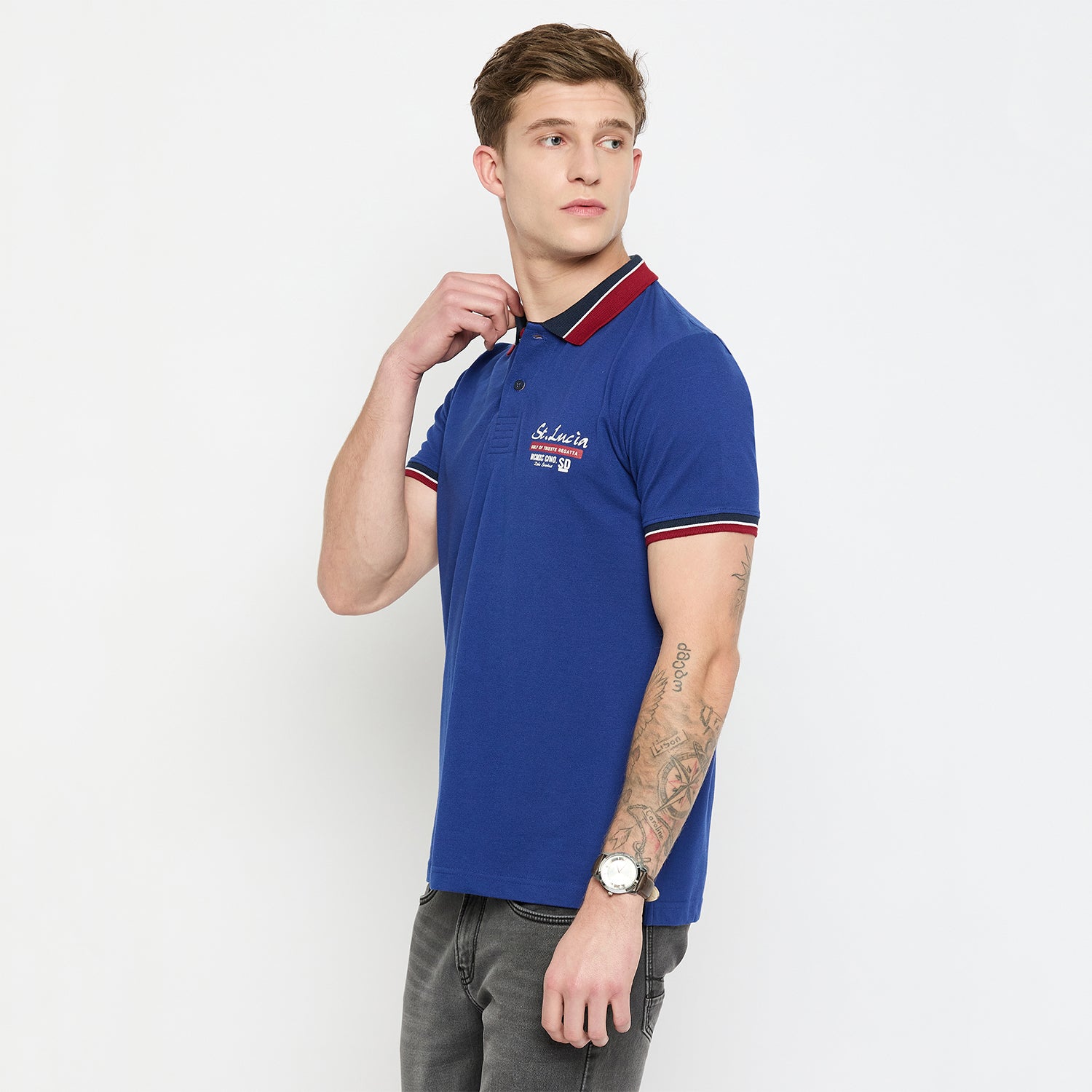 Duke Urban Men Half Sleeve Cotton Tshirt (LF4956)