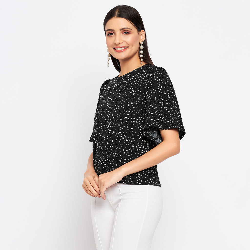 Duke Stardust Women Round Neck Half Sleeve Printed Top (SDX3268)
