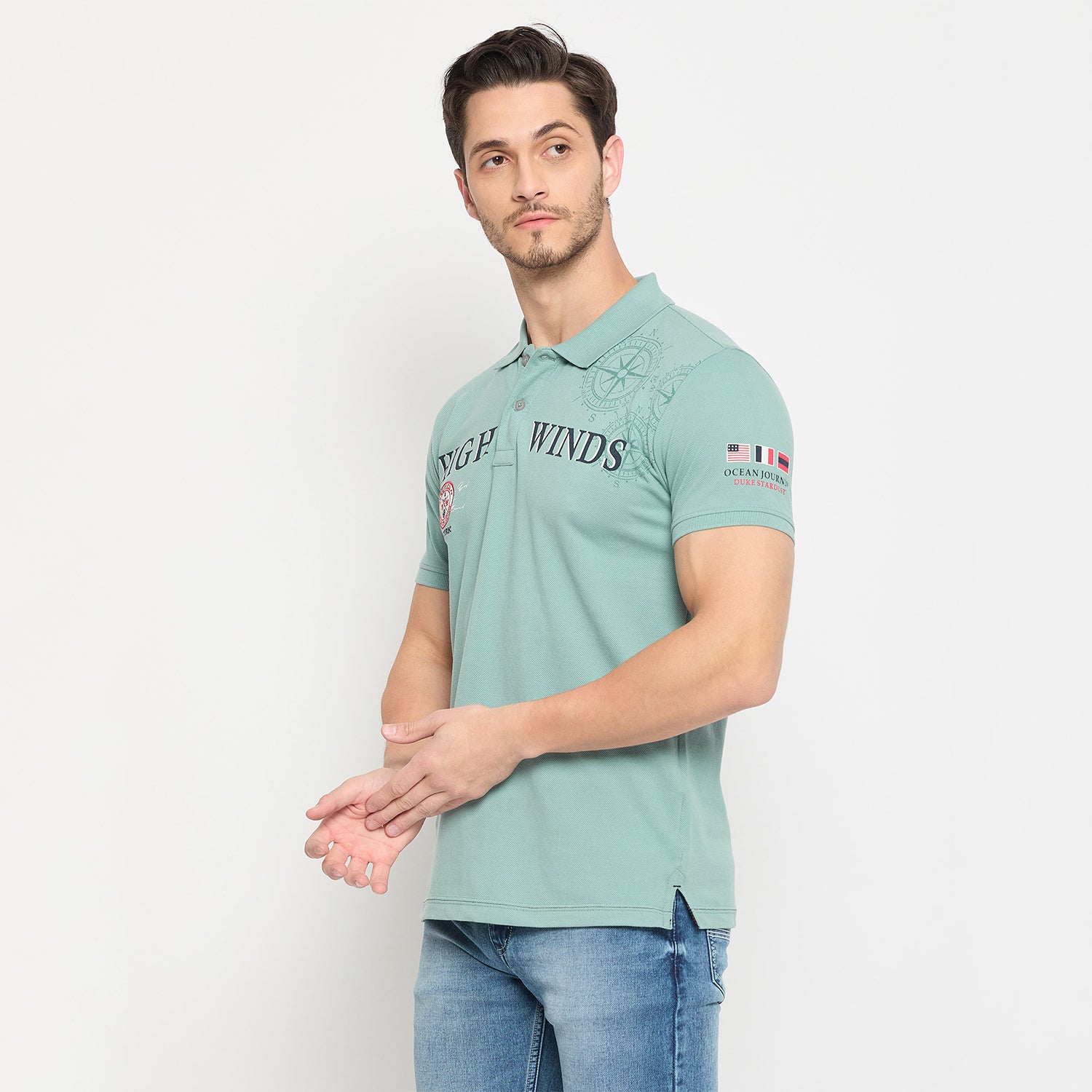 Duke Urban Men Half Sleeve Cotton T-shirt (LF7107)