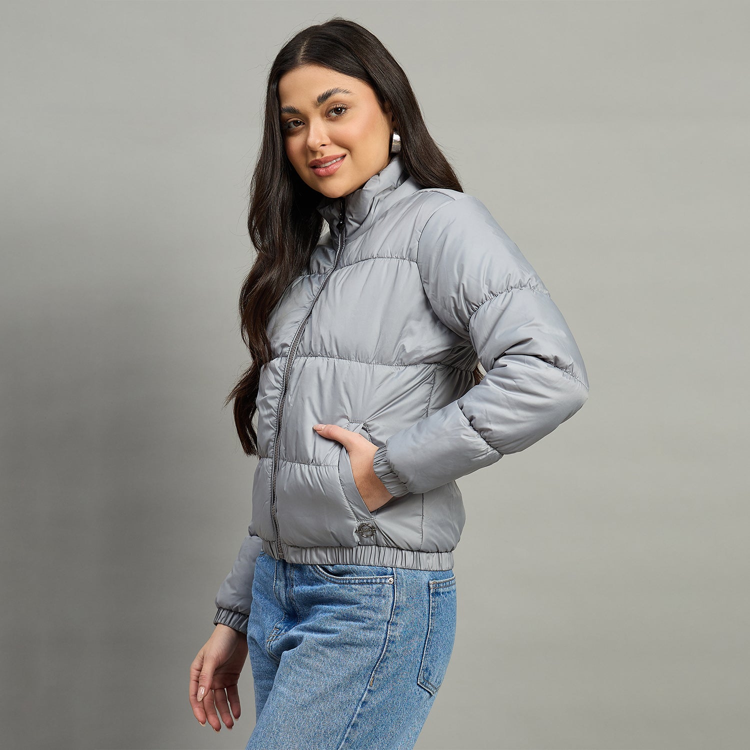 Duke Urban Women High Neck Full Sleeve Jacket (SDZ4024N)