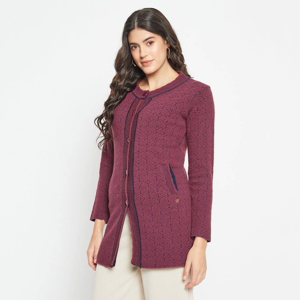 Duke Urban Women Self Design Long Cardigan (SDS1221)