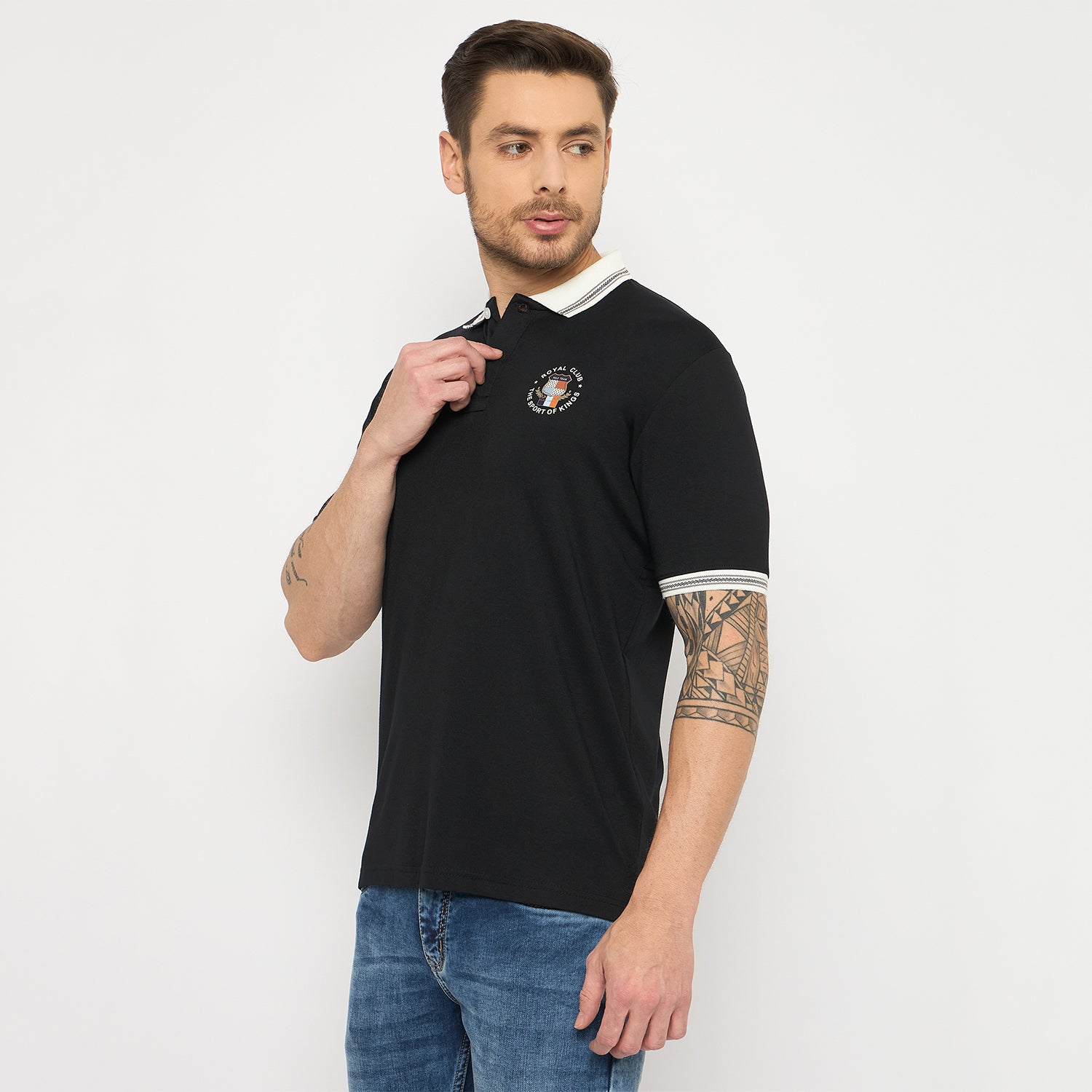 Duke Urban Men Half Sleeve Cotton Tshirt (LF7404)