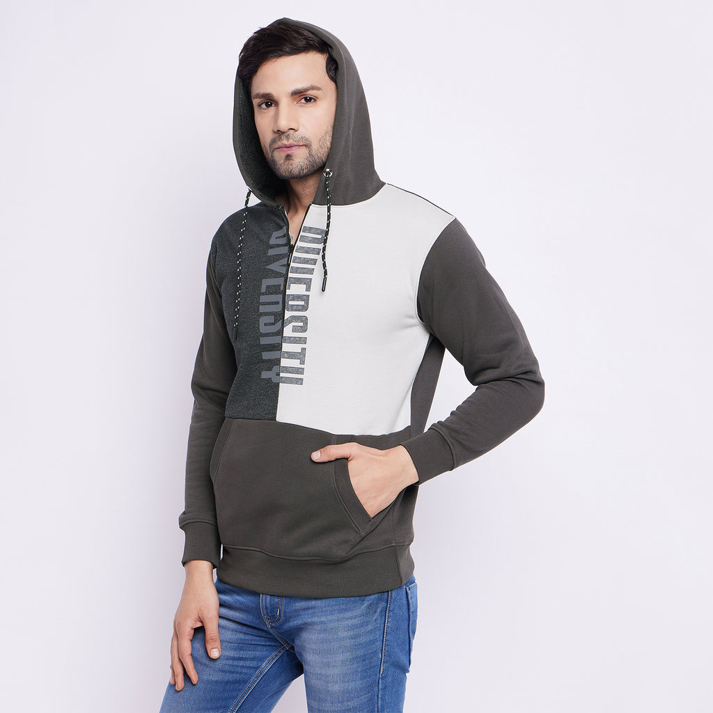 Duke Urban Men Half Zip Hooded Sweatshirt (LF6251)