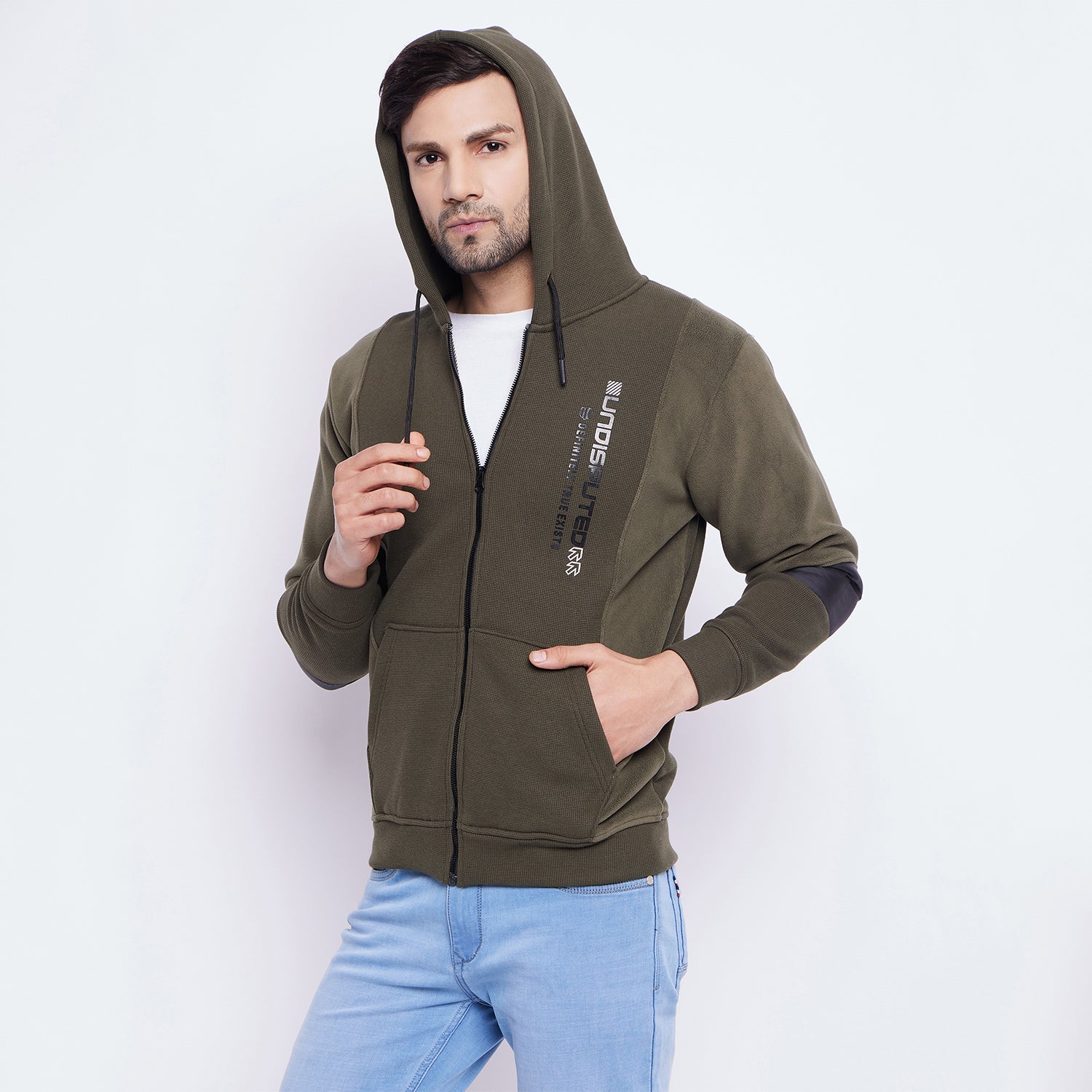 Duke Urban Men Zipper Hooded Sweatshirt (LF6320S)