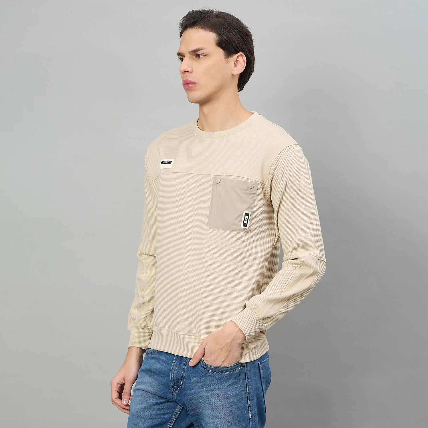 Duke Urban Men Round Neck Full Sleeve Regular Sweatshirt (LF6499)